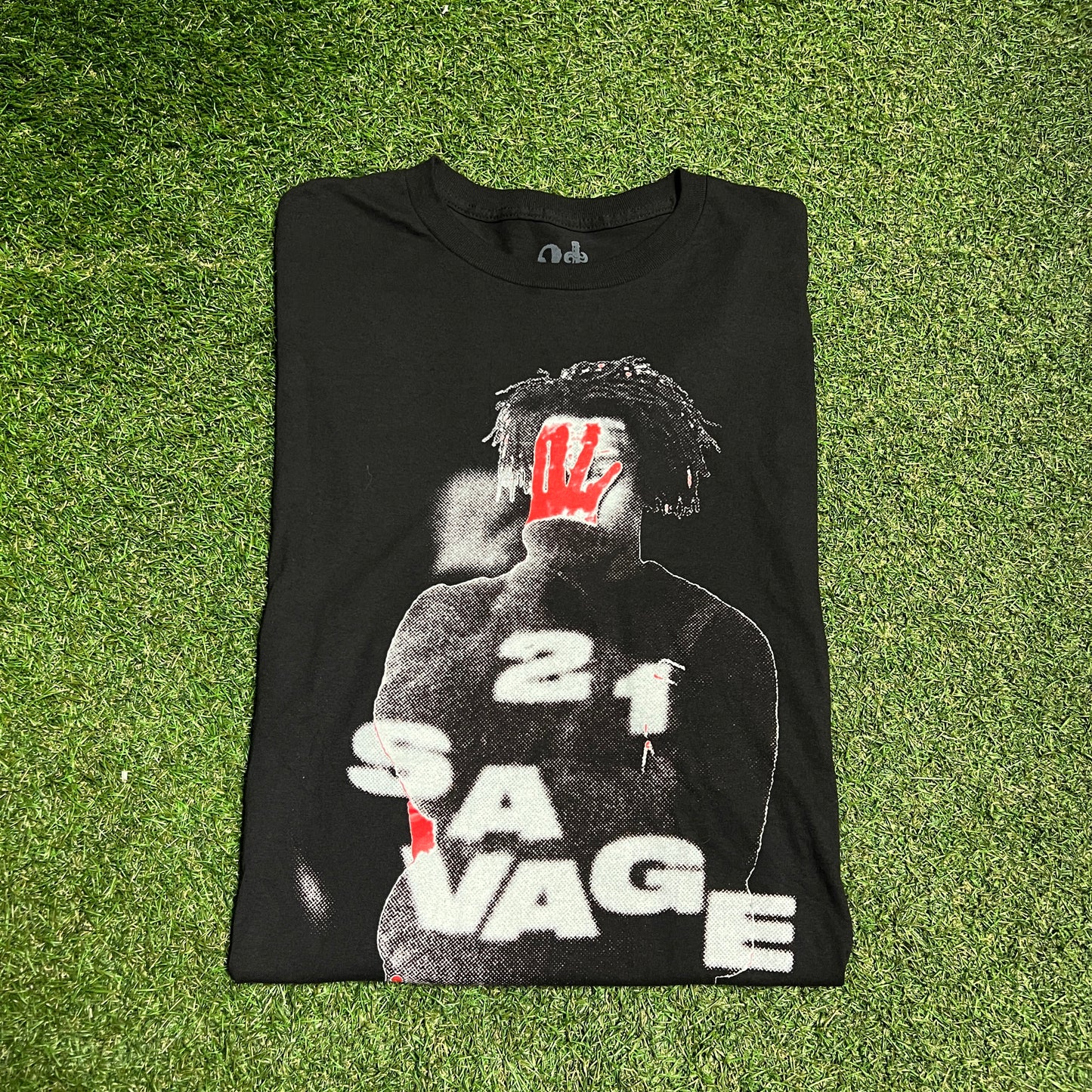 21 Savage IAAB 2023 Tour Black Tee Size XL USED x13274