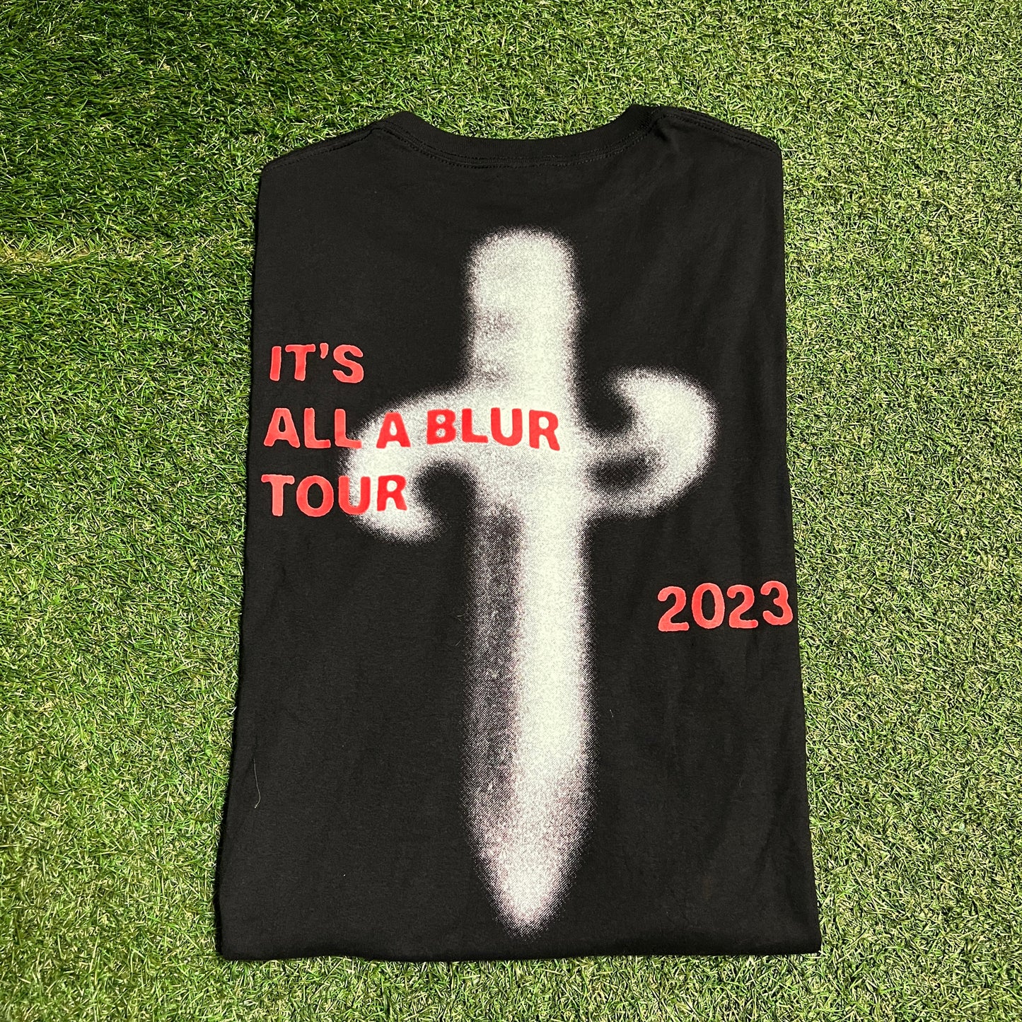 21 Savage IAAB 2023 Tour Black Tee Size XL USED x13274