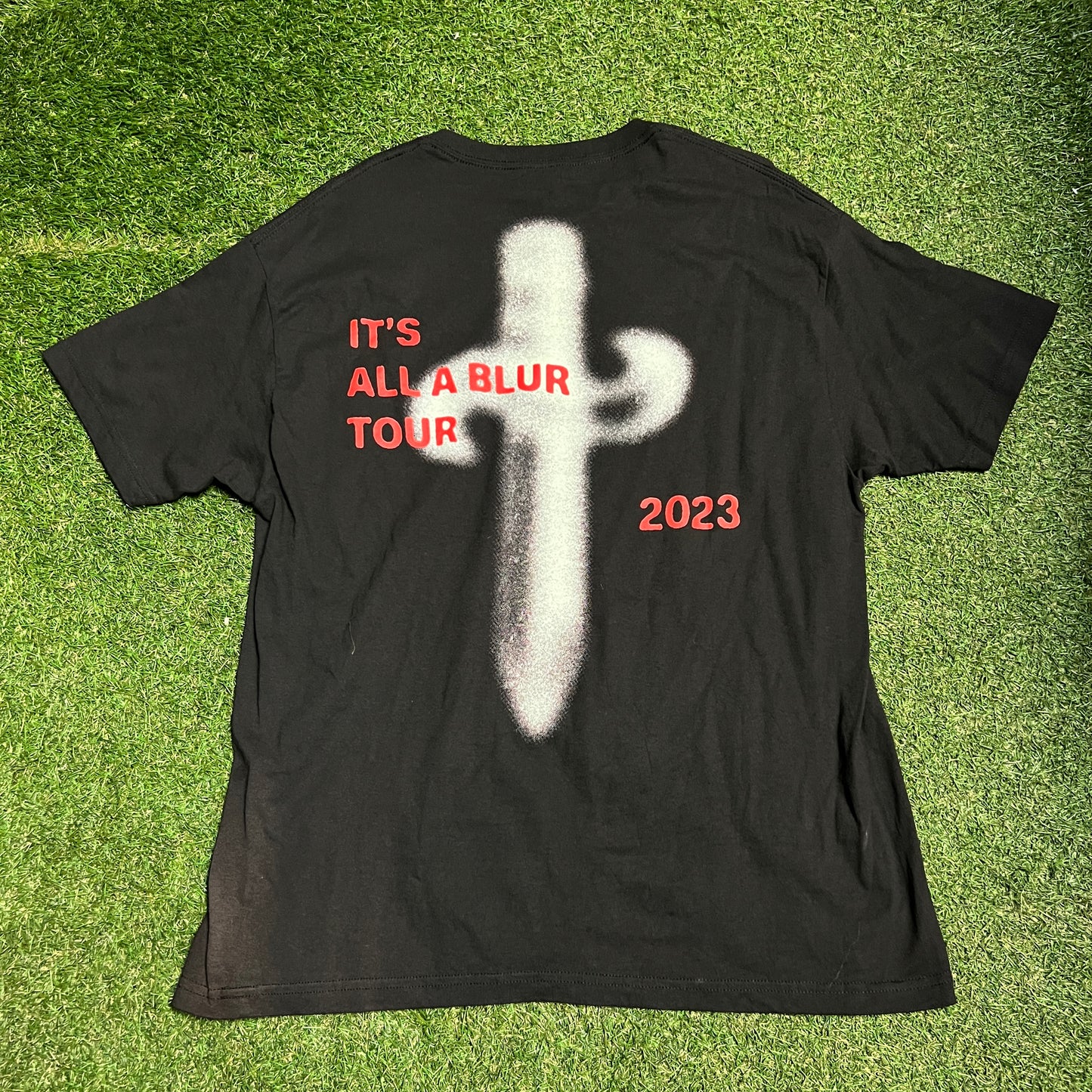 21 Savage IAAB 2023 Tour Black Tee Size XL USED x13274