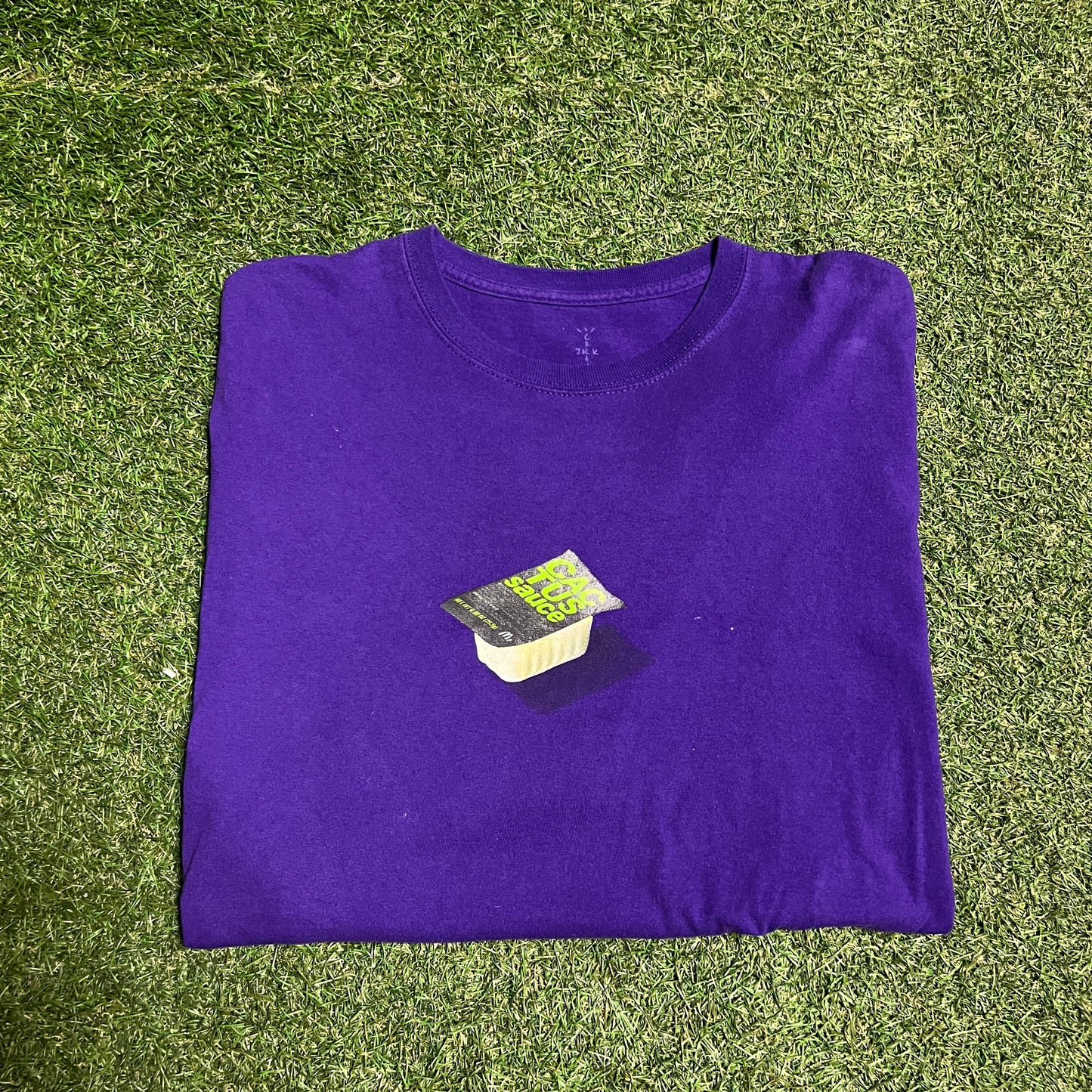 Mcdonalds Cactus Jack Cactus Sauce Purple Tee Size XL USED x13282