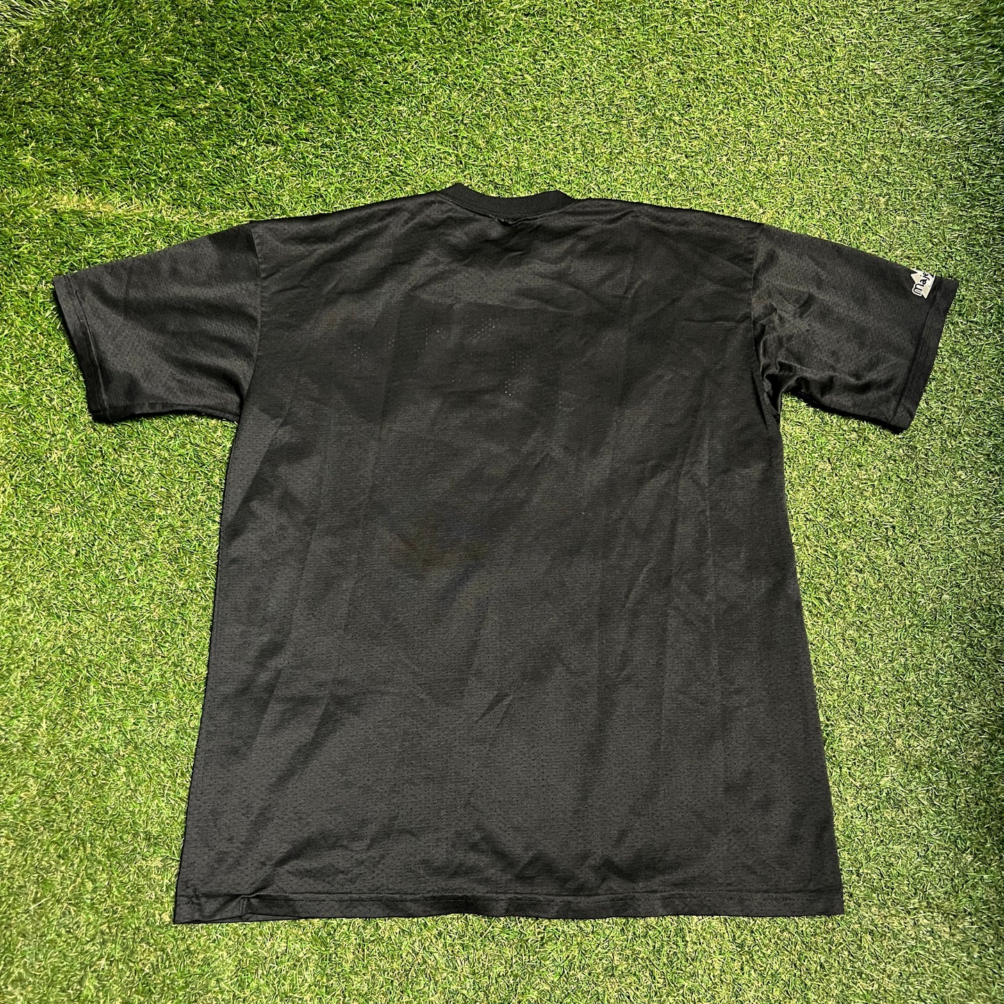 2000s Basic Miami Marlins Black Jersey Size Large USED v15839