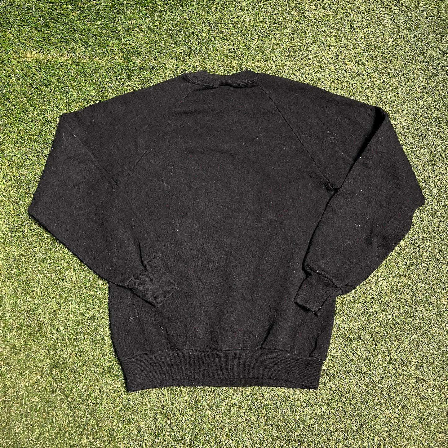 1997 Wolf With The Moon Black Crewneck Size Medium USED v14878