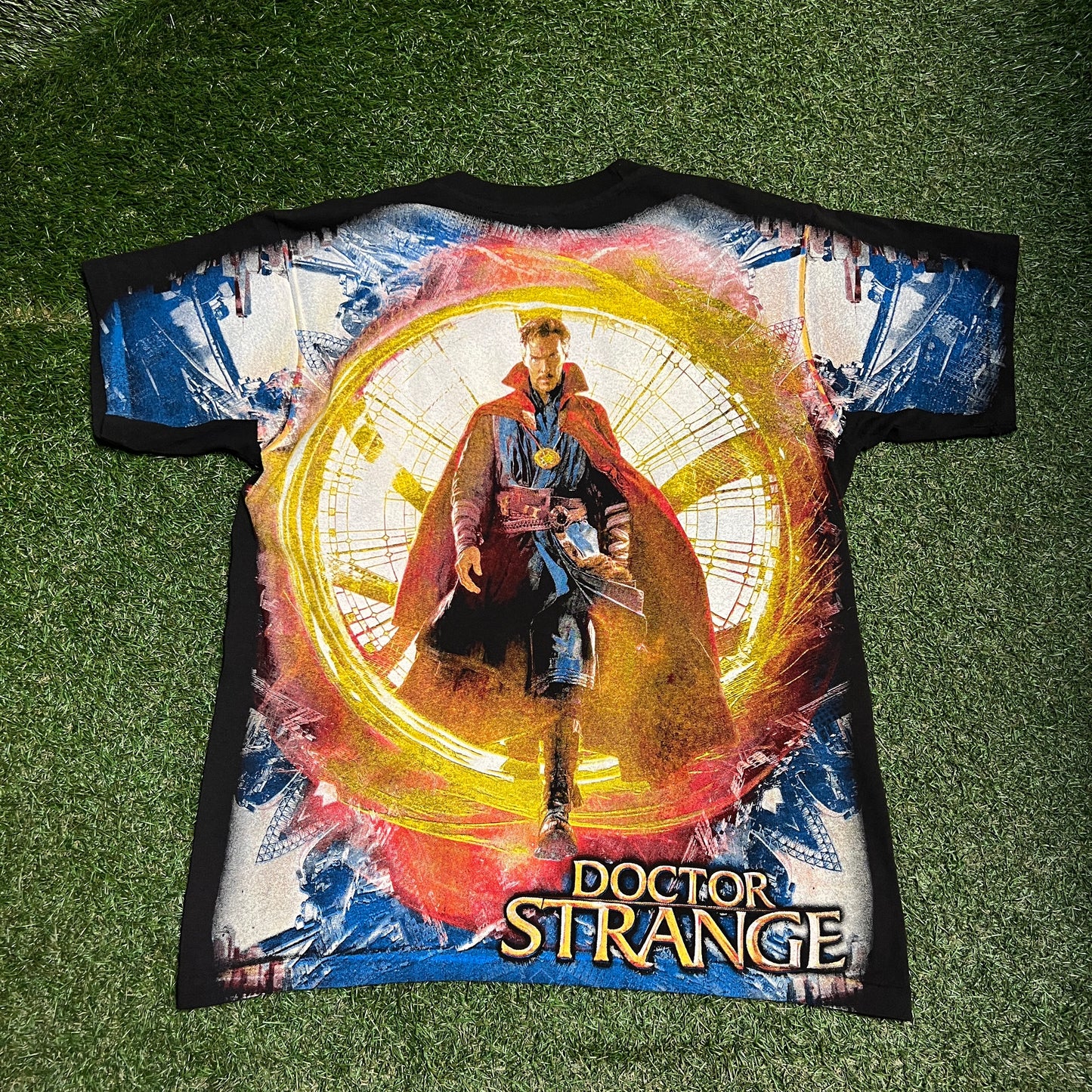 Mordern Doctor Strange AOP Mutli Colored Tee Size XL USED x13281