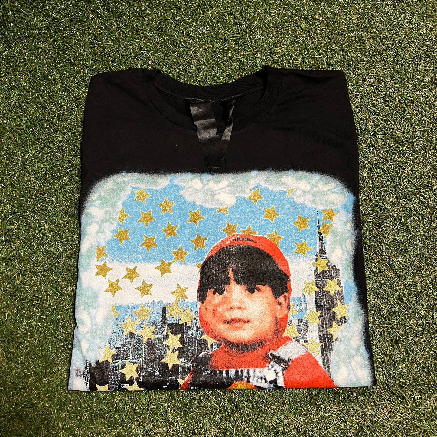Yams Day VLone 2020 Black Tee Size Large USED x1843
