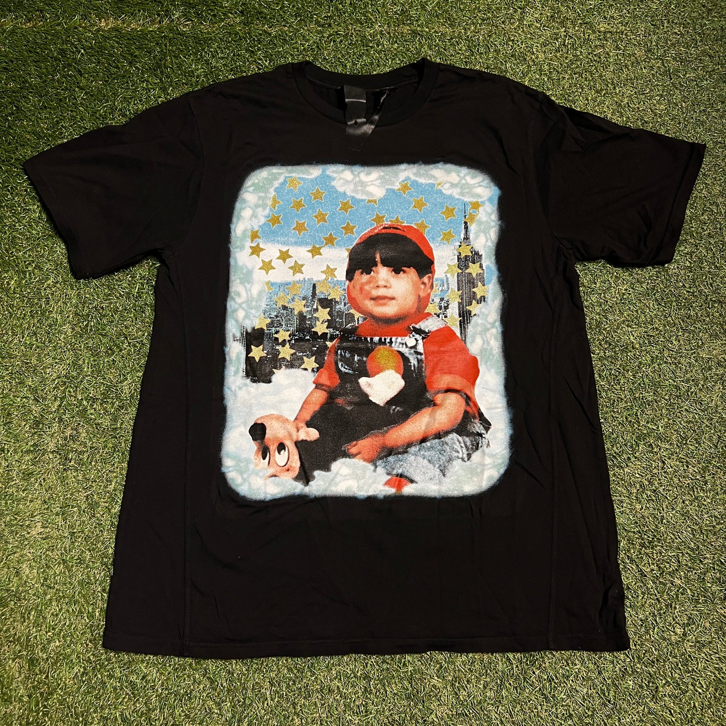 Yams Day VLone 2020 Black Tee Size Large USED x1843
