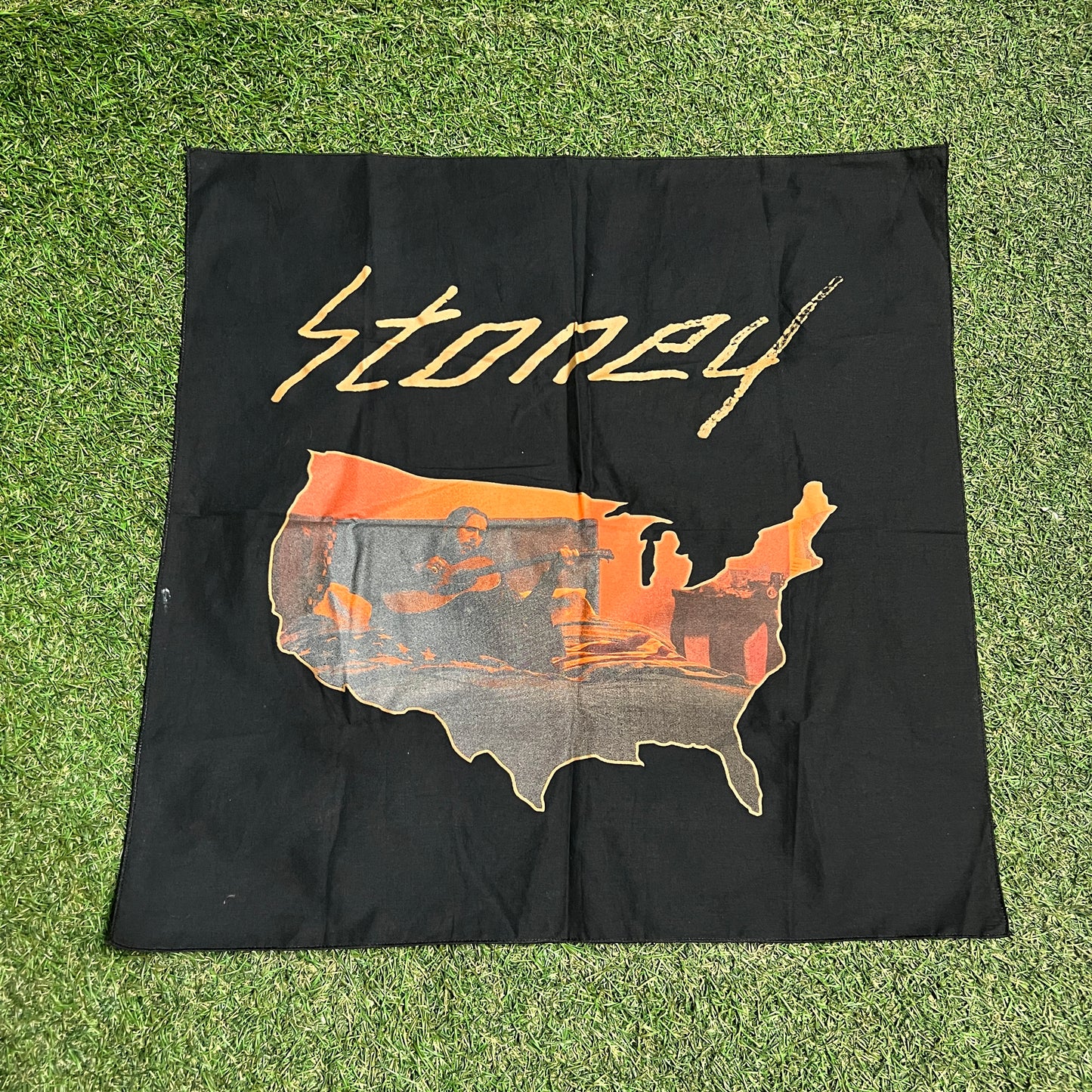Post Malon Stoney Tour Black Bandana NEW v2801