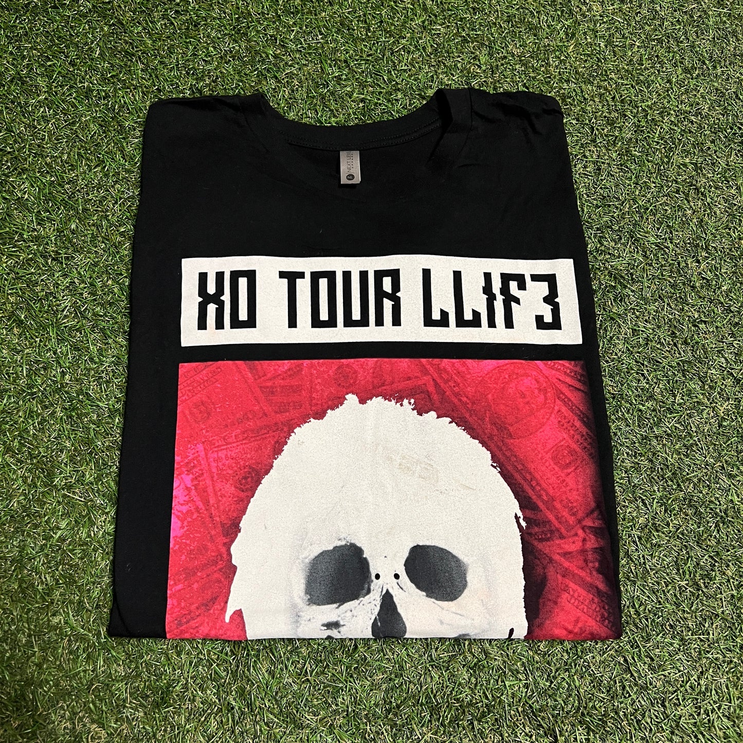 Lil Uzi Xo Tour Life Xray Black Tee Size Large USED v2800