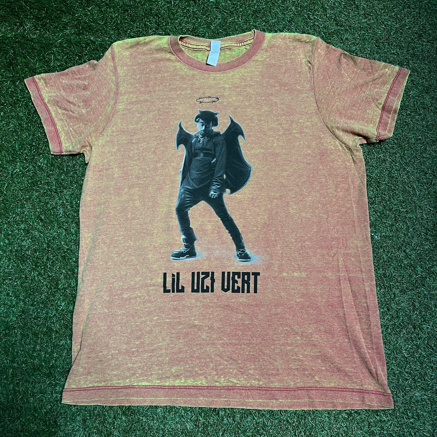 Lil Uzi Orange Devil Orange Tee Size Medium USED x1286