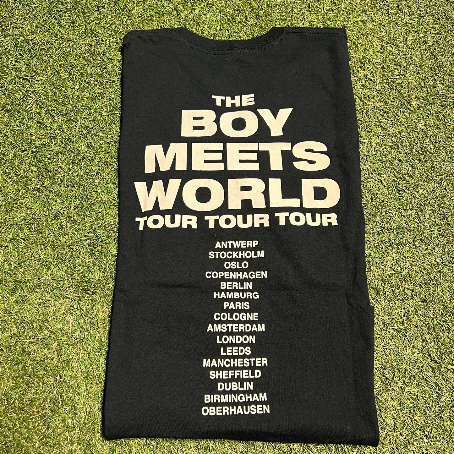 2017 Drake Boy Meets World Tour Black Tee Size Large USED x2092