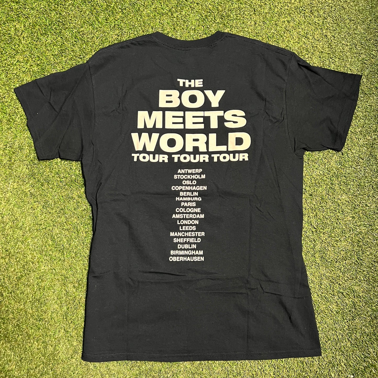 2017 Drake Boy Meets World Tour Black Tee Size Large USED x2092