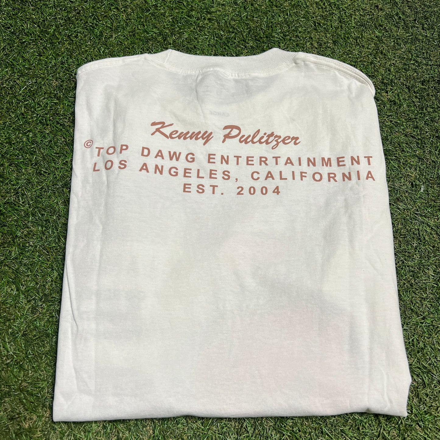 Kendrick Lamar Racing White Tee Size Large USED x1273