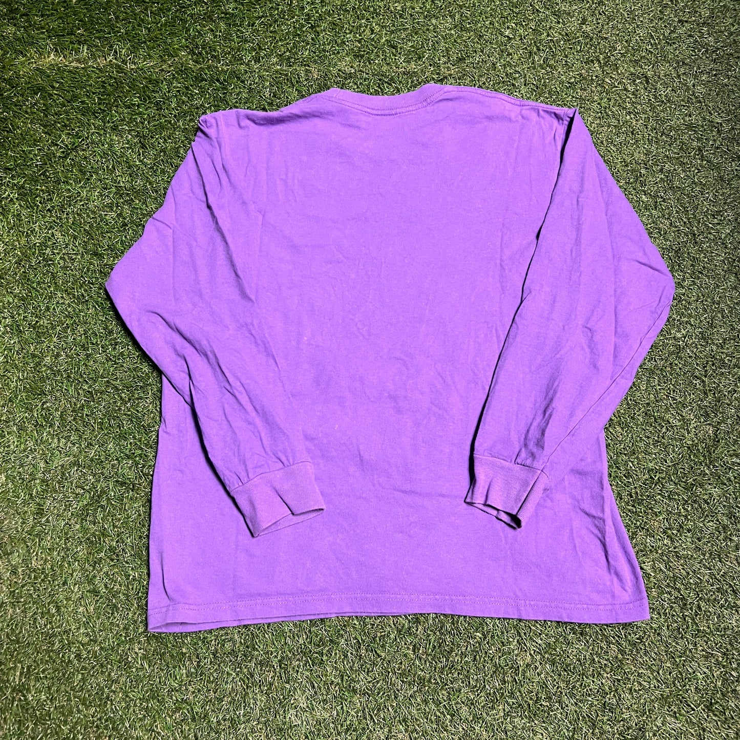 Supreme Box Logo Purple Longsleeve Size Medium USED x11568
