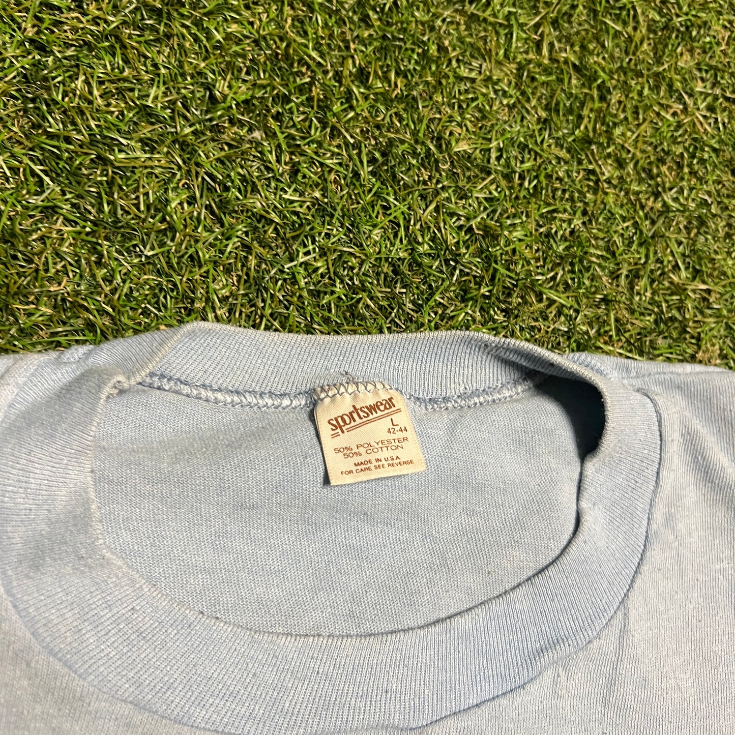 1983 South Daytona Run For Sight Blue Tee Size Large USED v15888
