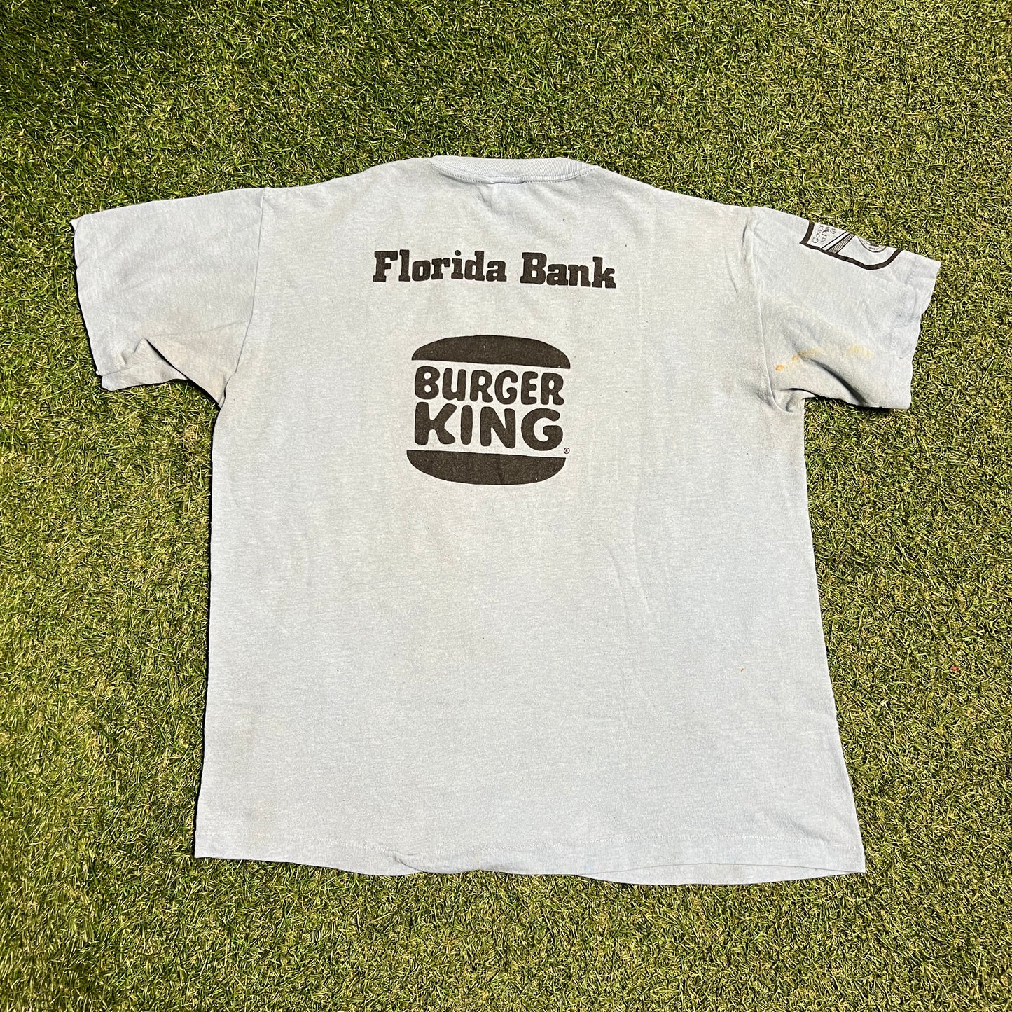 1983 South Daytona Run For Sight Blue Tee Size Large USED v15888