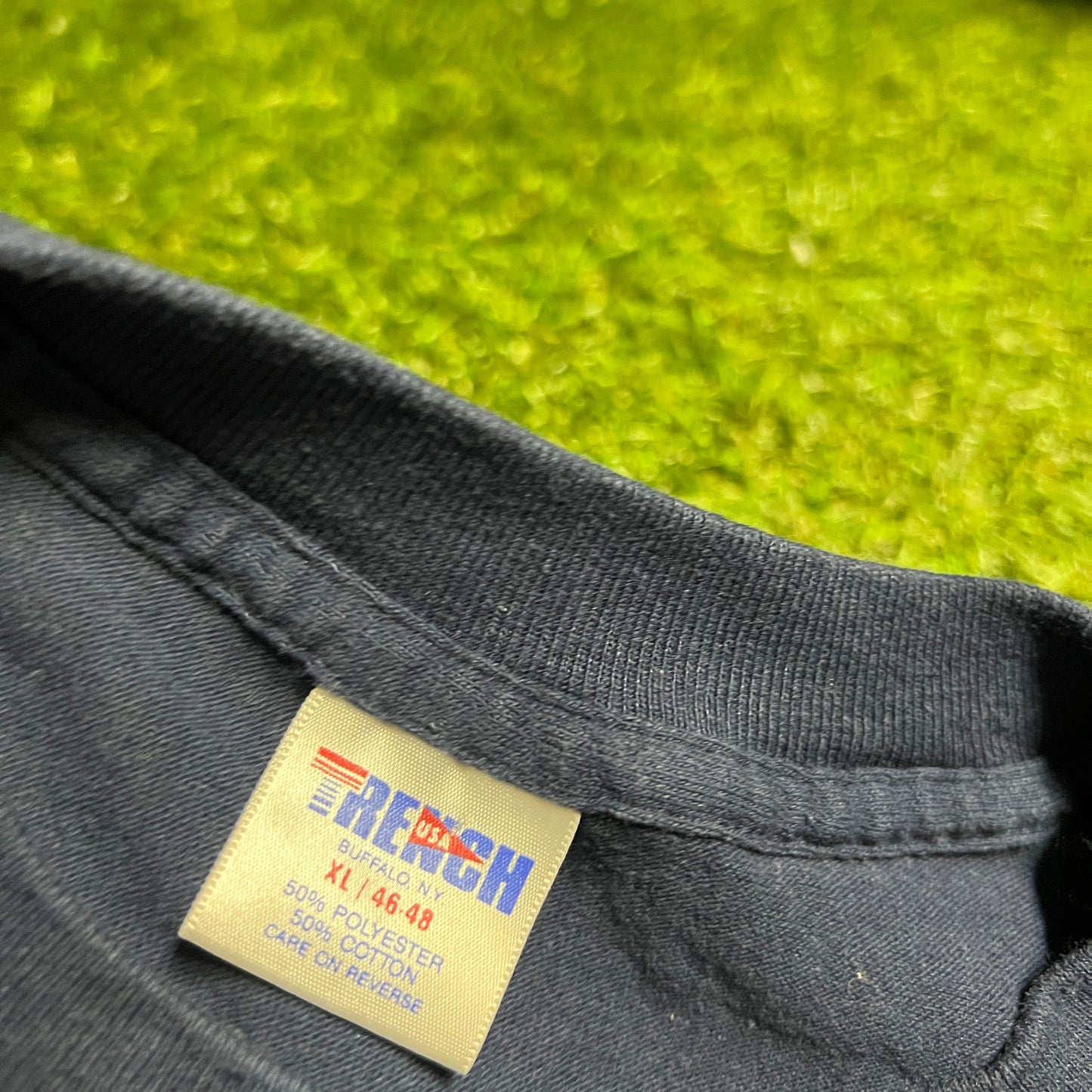 1990s Trench Chicago Bears Navy Tee Size XL USED v13927