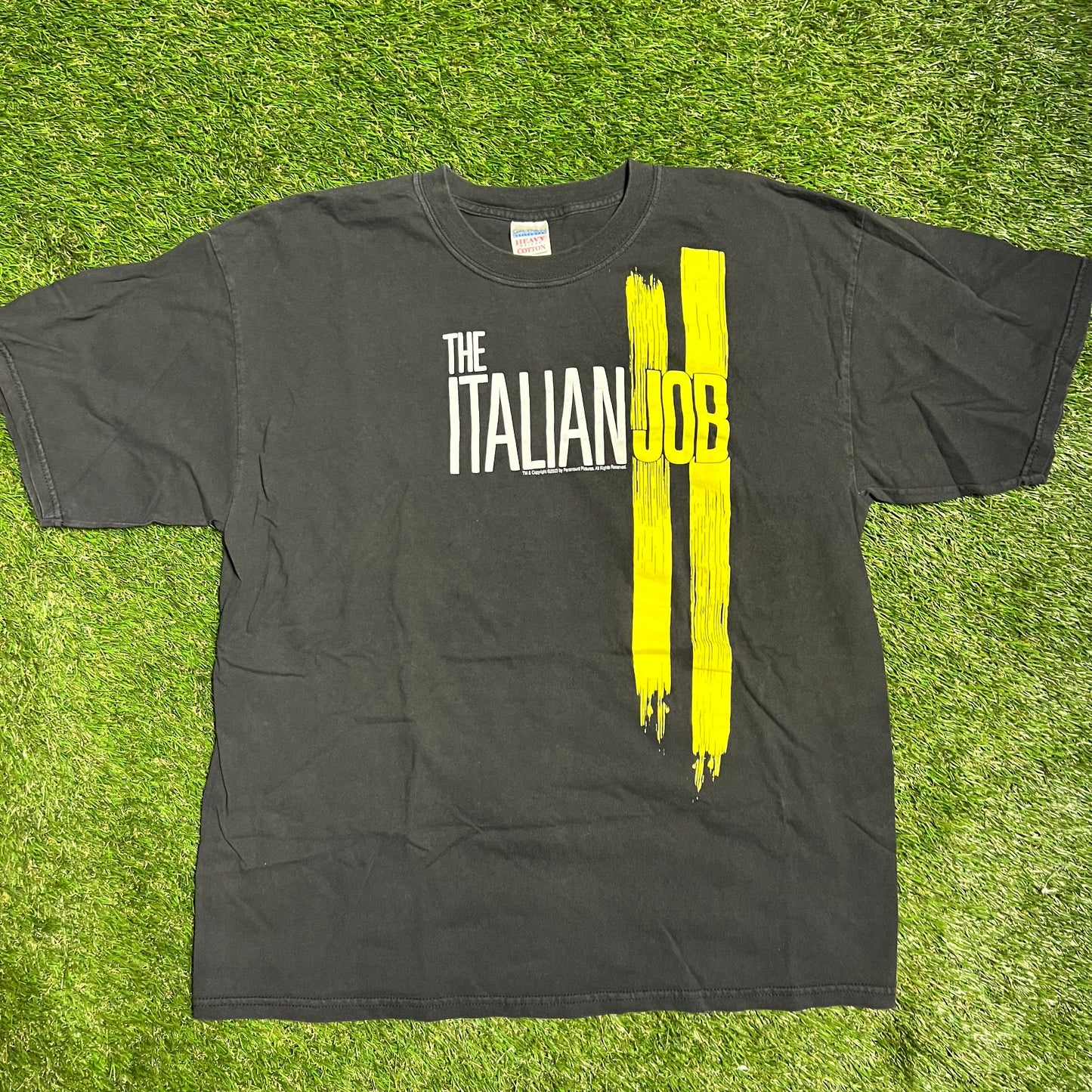 The Italian Job Promo Black Tee Size XL USED v5281