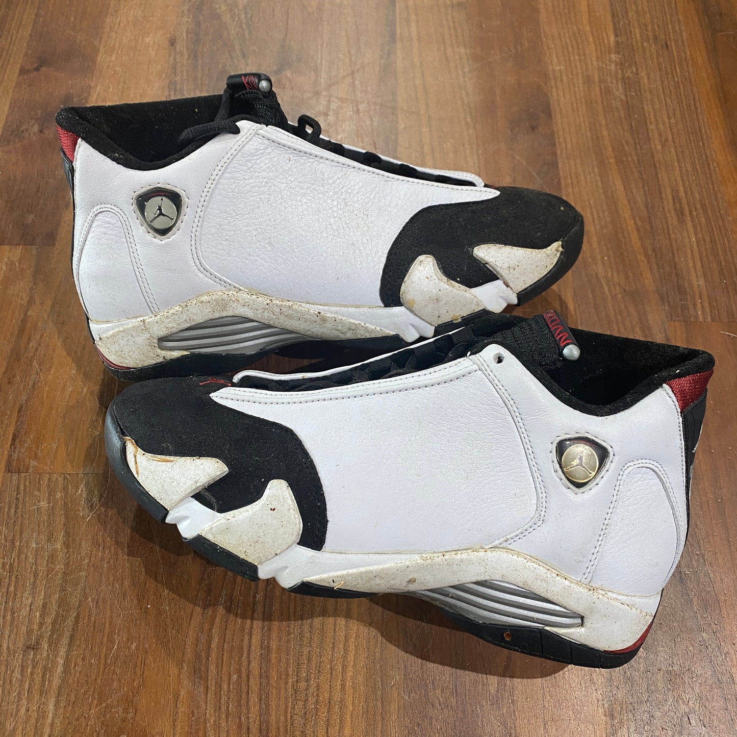 Jordan 14 Black Toe' 1998 Size 7.5 USED s1397