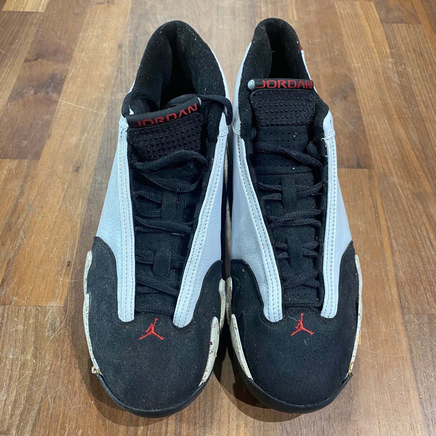 Jordan 14 Black Toe' 1998 Size 7.5 USED s1397