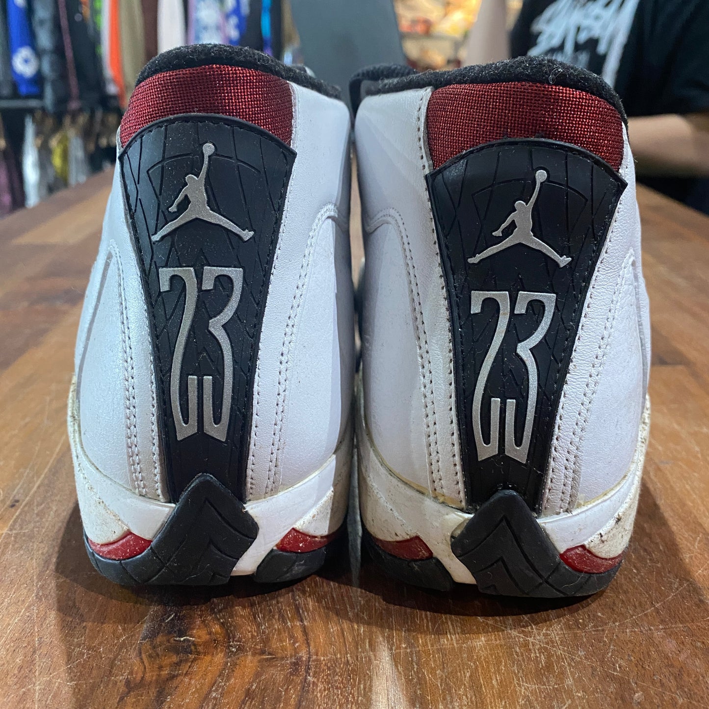 Jordan 14 Black Toe' 1998 Size 7.5 USED s1397