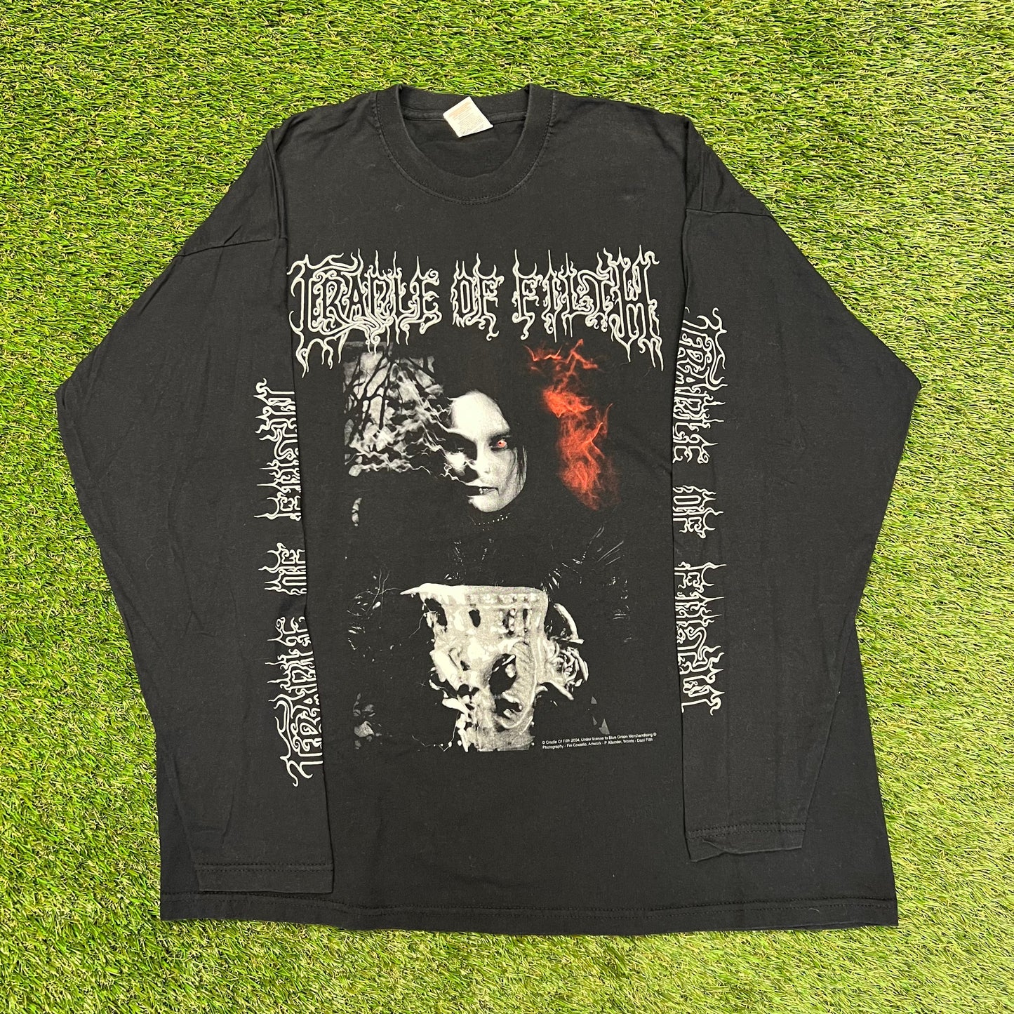 2004 Cradle Of Filth Black Is My Heart Longsleeve Size XL Used v12098