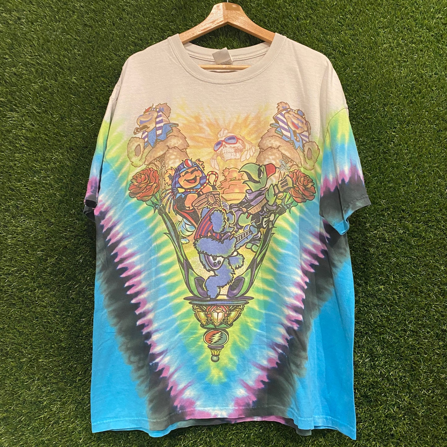 2000's Grateful dead Pharaoh Bears Tee Size XL Used v12359