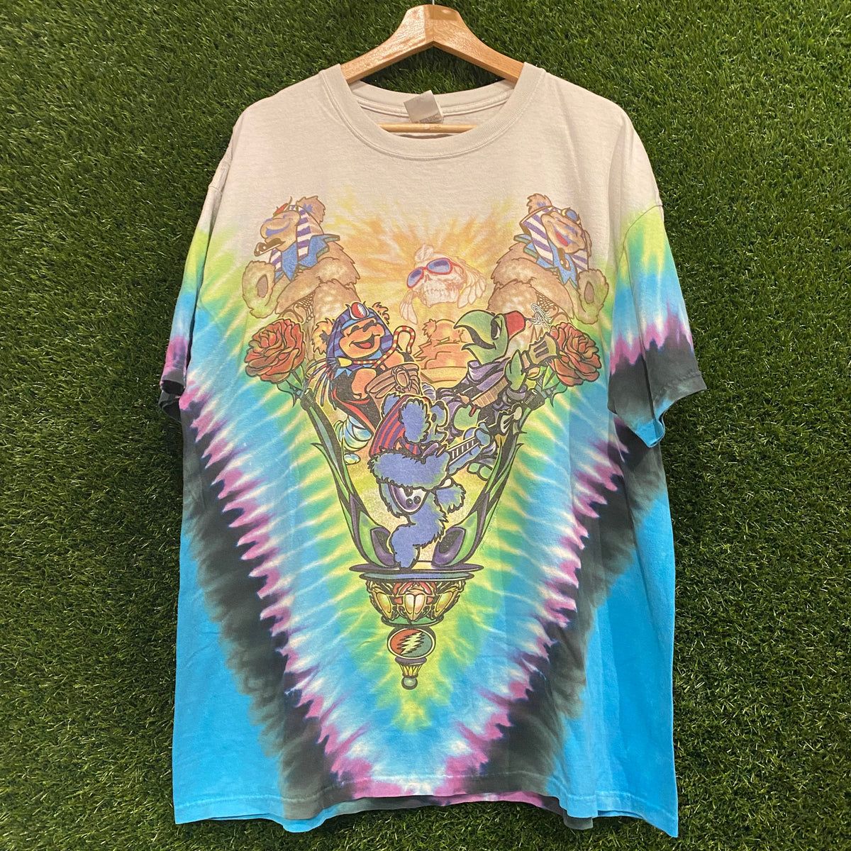 2000's Grateful dead Pharaoh Bears Tee Size XL Used v12359