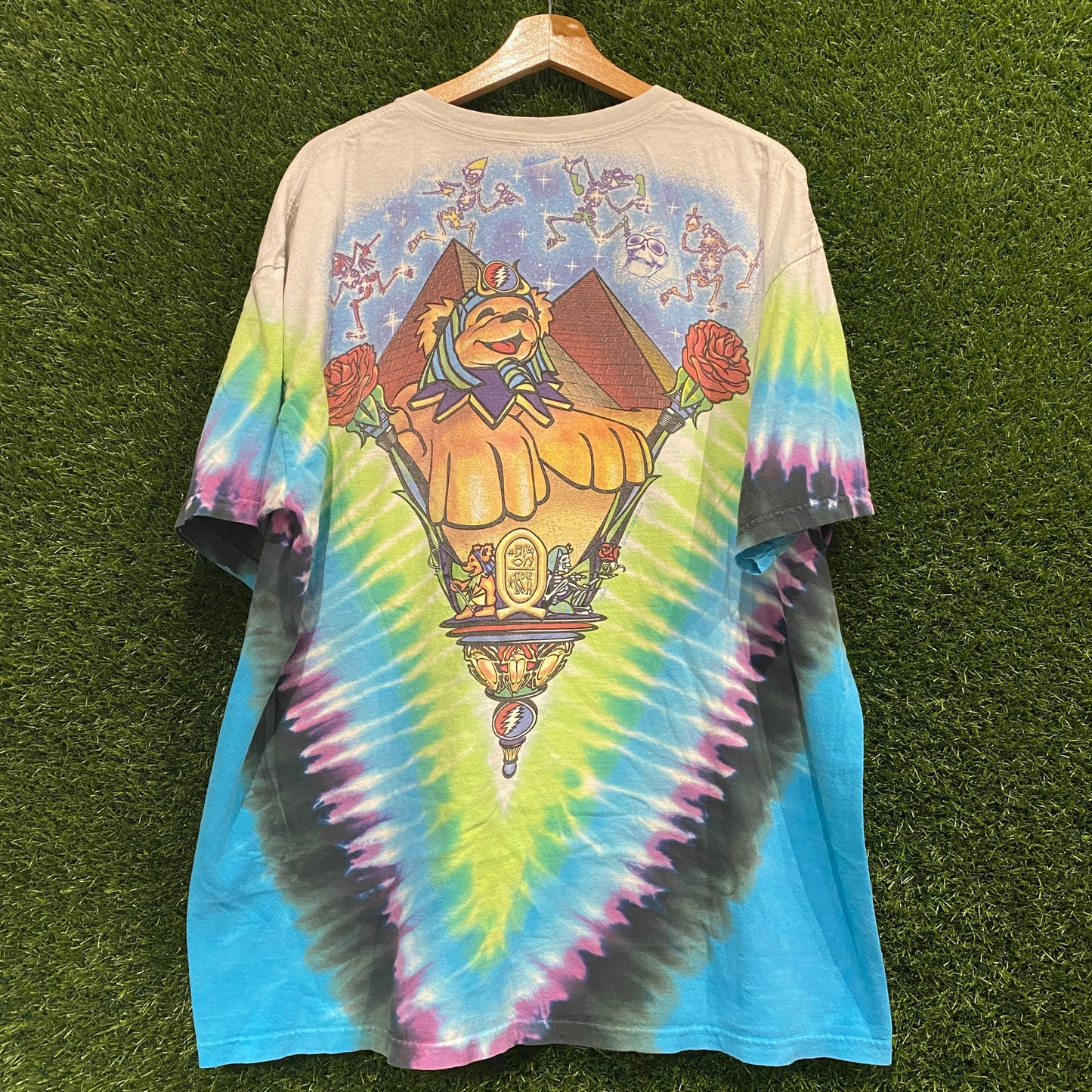 2000's Grateful dead Pharaoh Bears Tee Size XL Used v12359