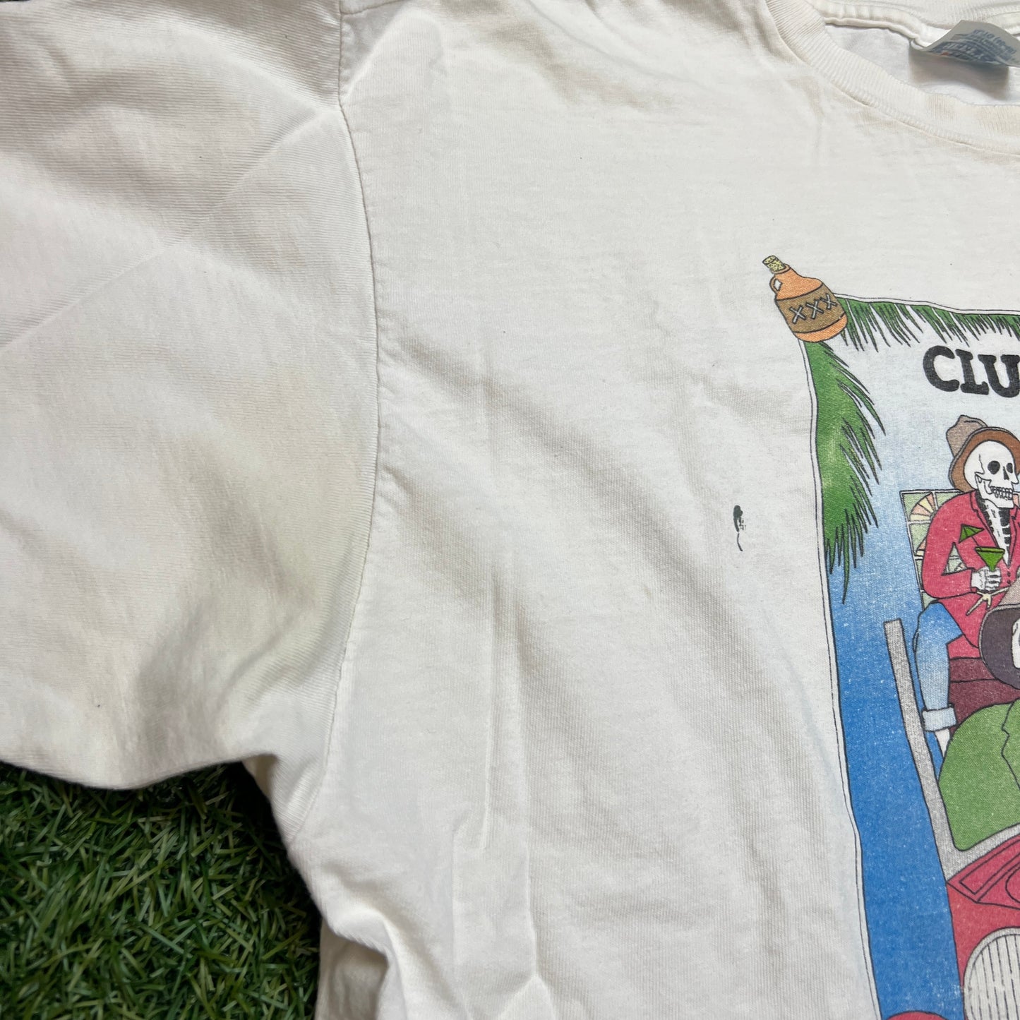 1987 Grateful dead club jed tee white Size XL hanes tag USED v12448