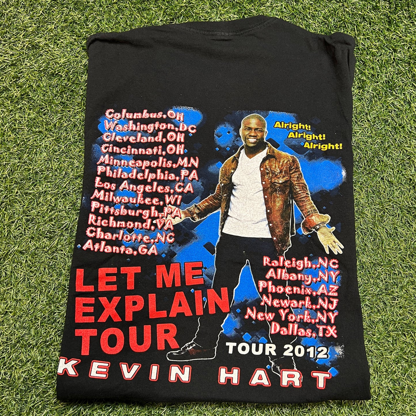 Kevin Hart Let Me Explain Tour 2012 Black Tee Size Large USED v12505