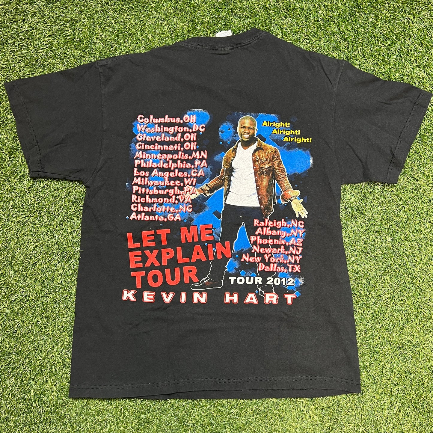 Kevin Hart Let Me Explain Tour 2012 Black Tee Size Large USED v12505