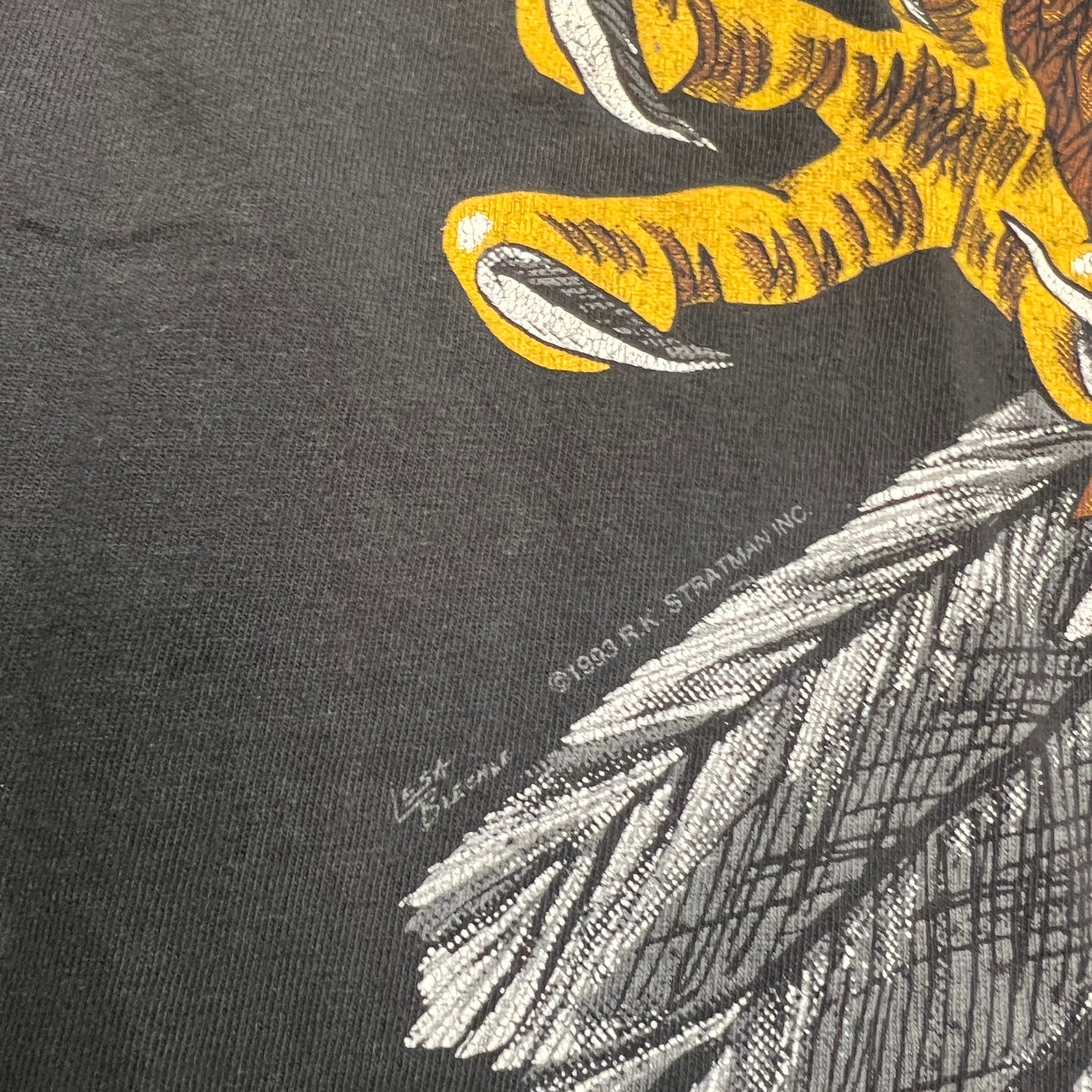 Harley Davidson double sided eagle sioux city tee black Size XXL USED v12525