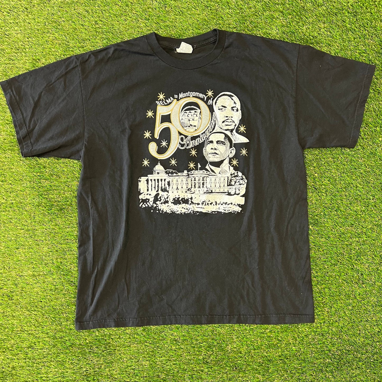 50th anniversary selma to montgomery tee black Size XL USED v12610