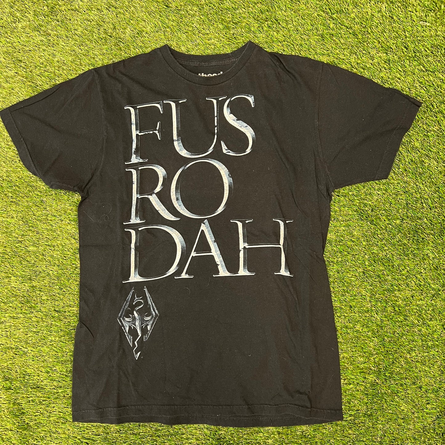 Skyrim Fusroduh Tee Black Size Large USED v12678
