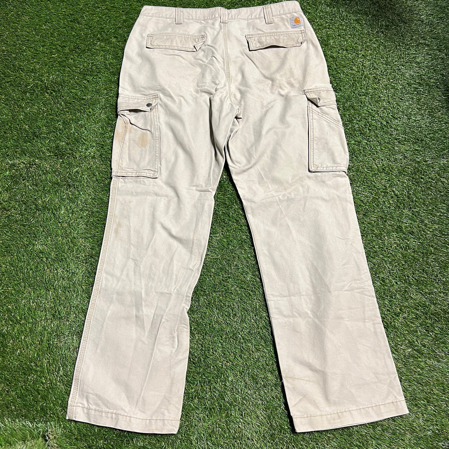 Carhartt Khaki Relaxed Fit Painter Pants 36x32 USED V10812