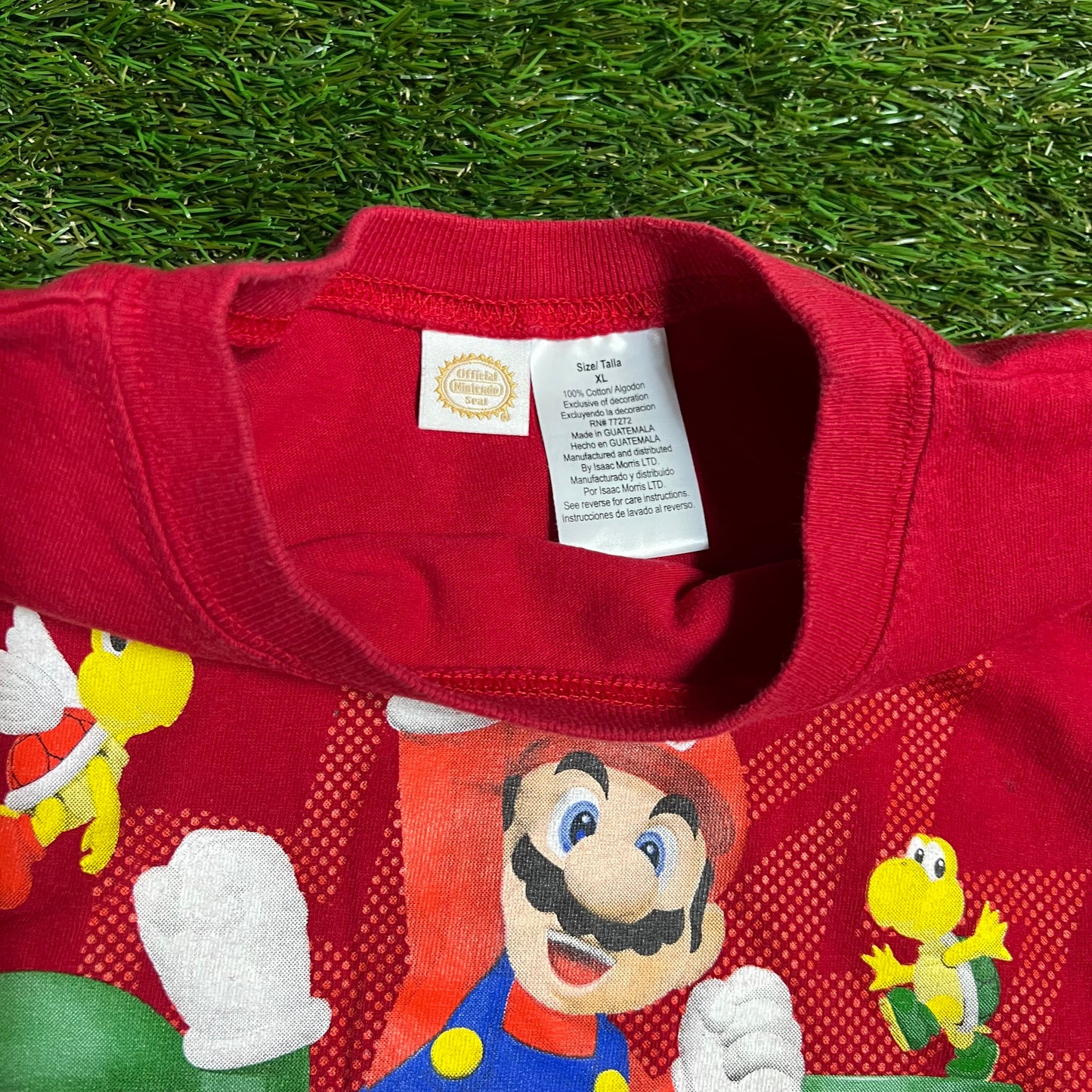 New Super Mario Bros Red Tee Size Kids XL USED V12745