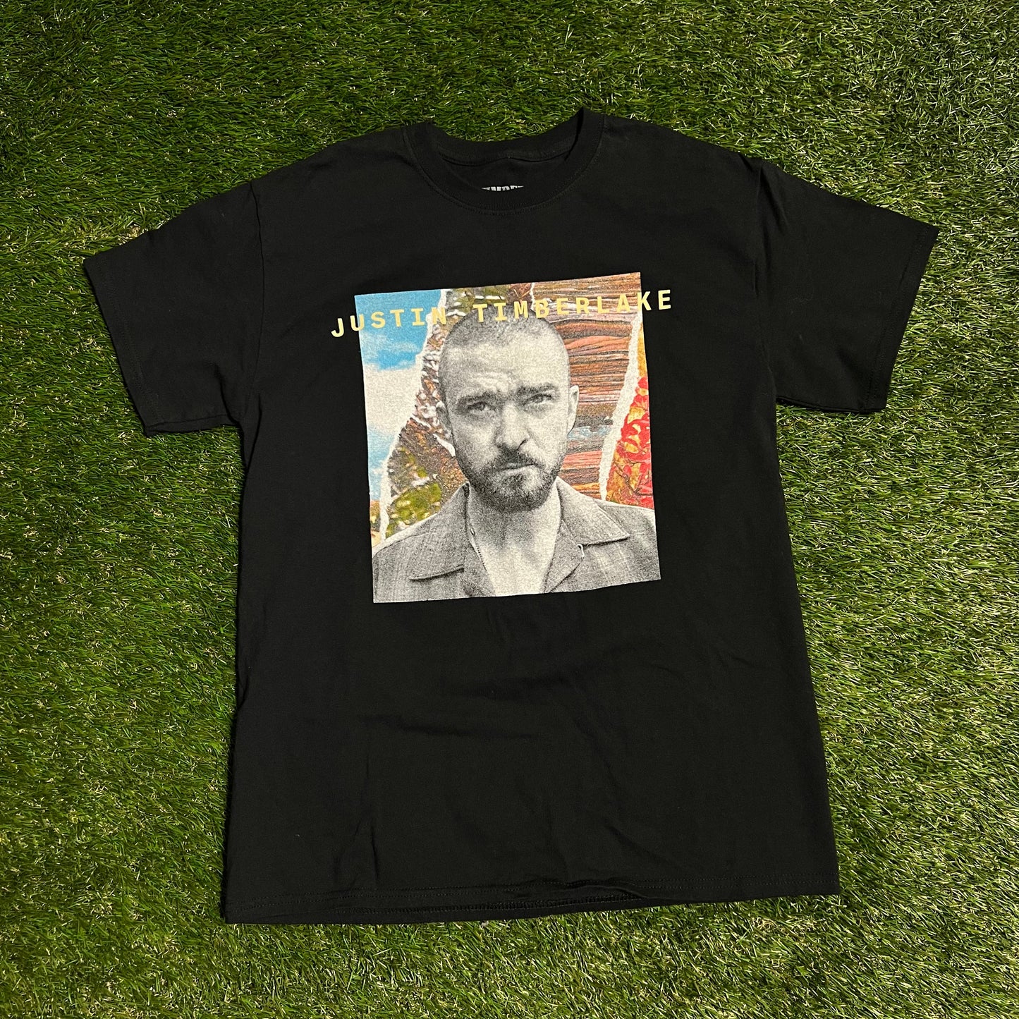 Justin Timberlake The Man of The Woods Tour Black Tee Size Medium USED v12743