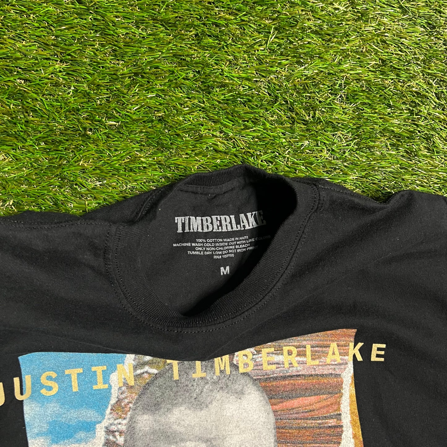 Justin Timberlake The Man of The Woods Tour Black Tee Size Medium USED v12743