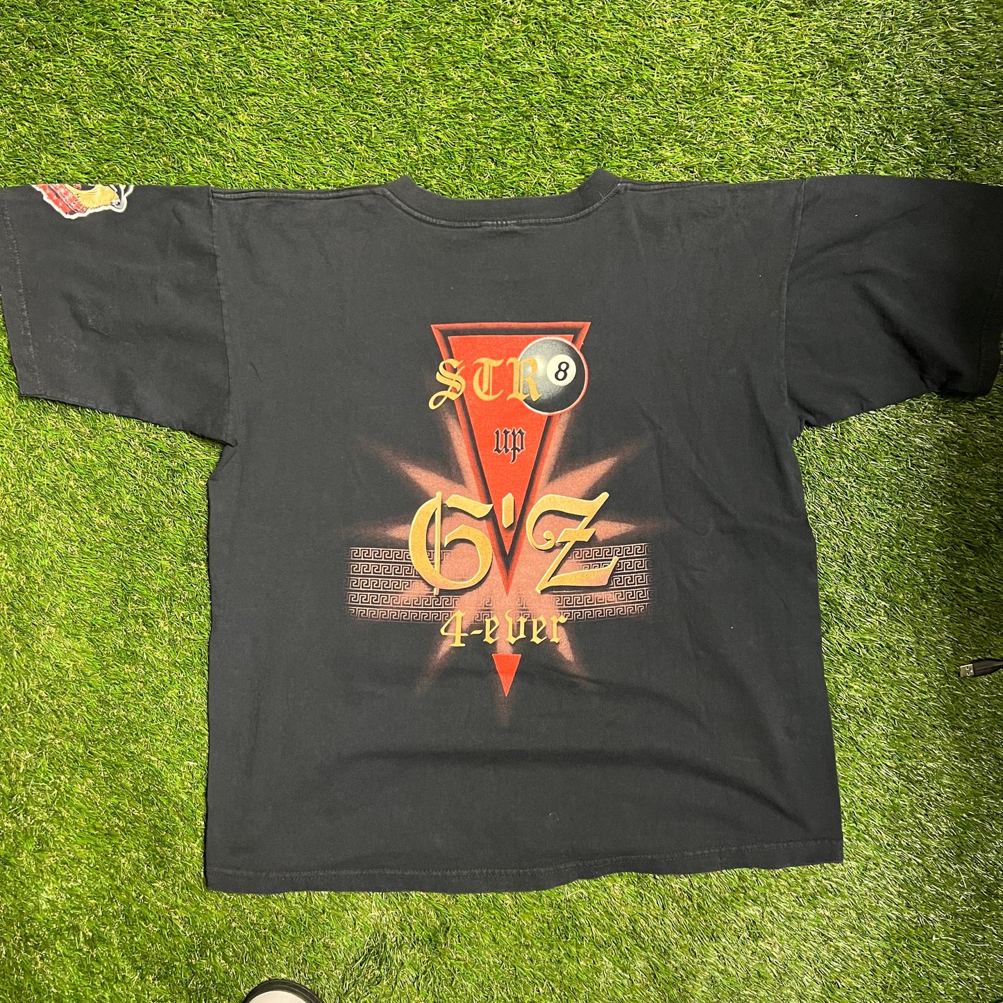 K-dogg NWO wwf tee black Size XL USED v12784