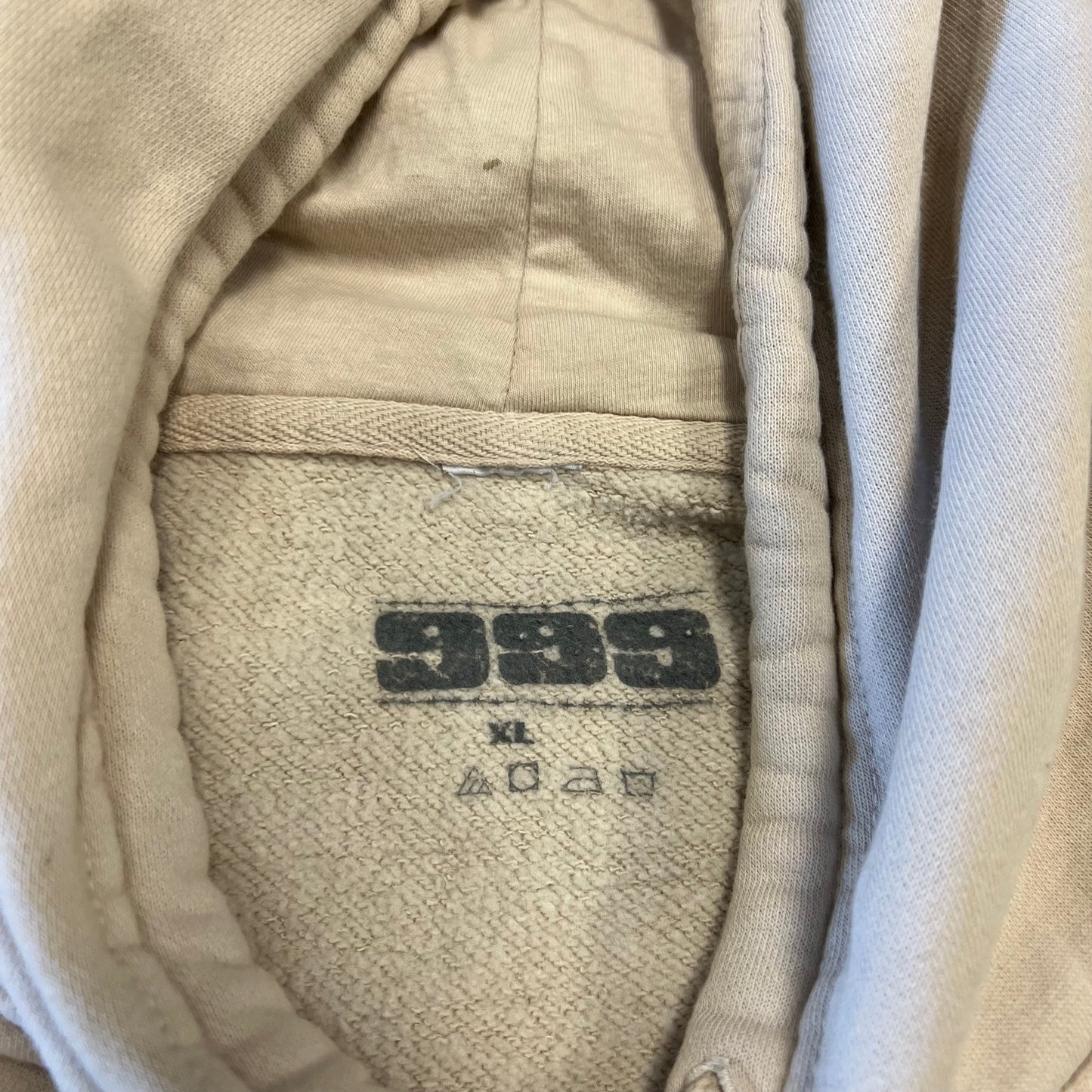 Juice Wrld 999 Beige Hoodie Size XL USED x4496
