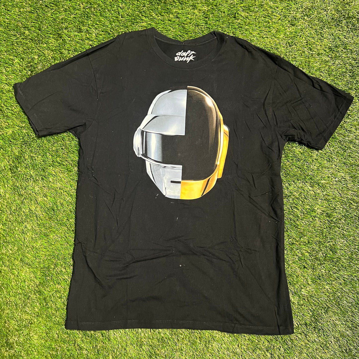 Daft Punk Helmet Black Tee Size XL USED x2090