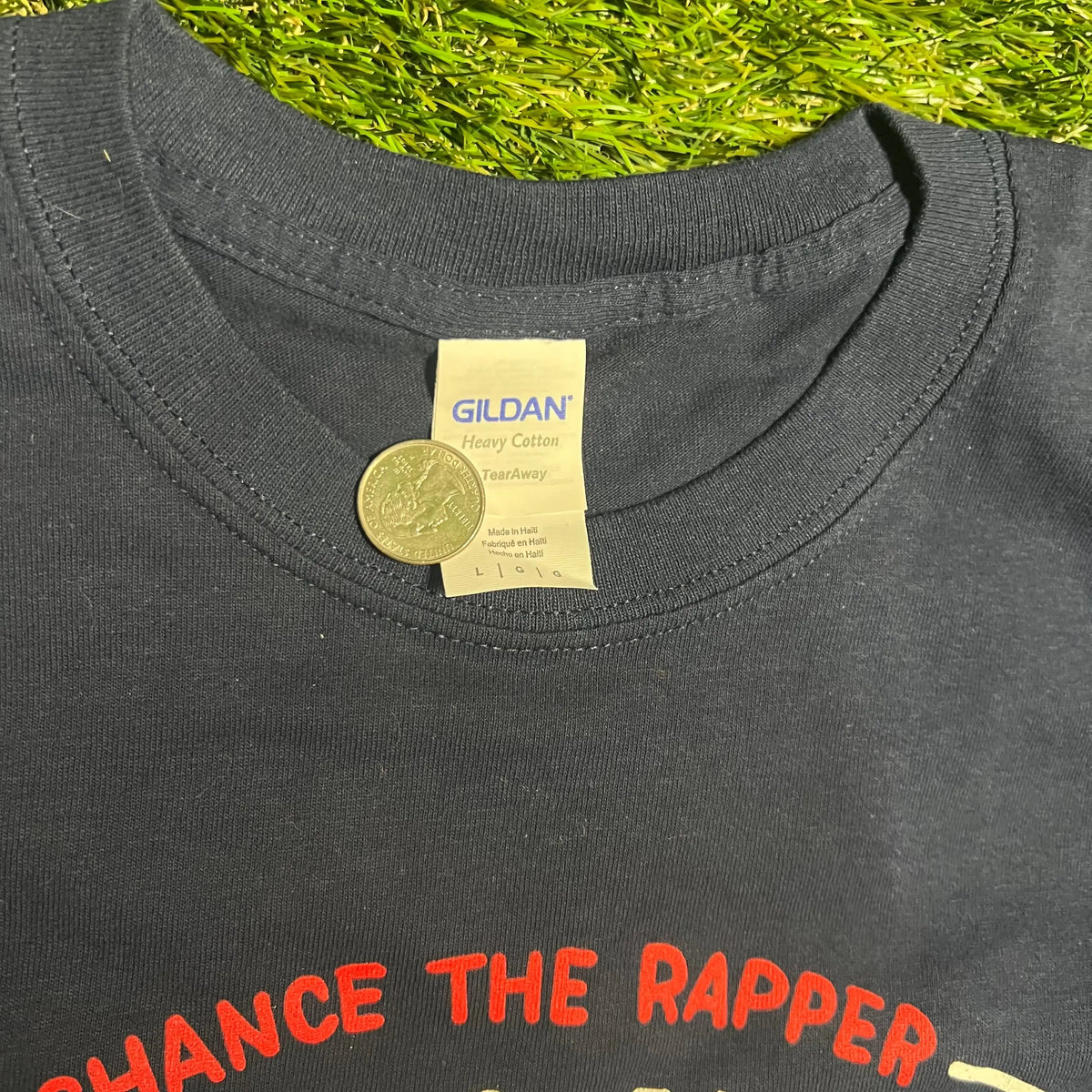 Chance Be Encouraged Tour Navy Tee Size Large USED v1983