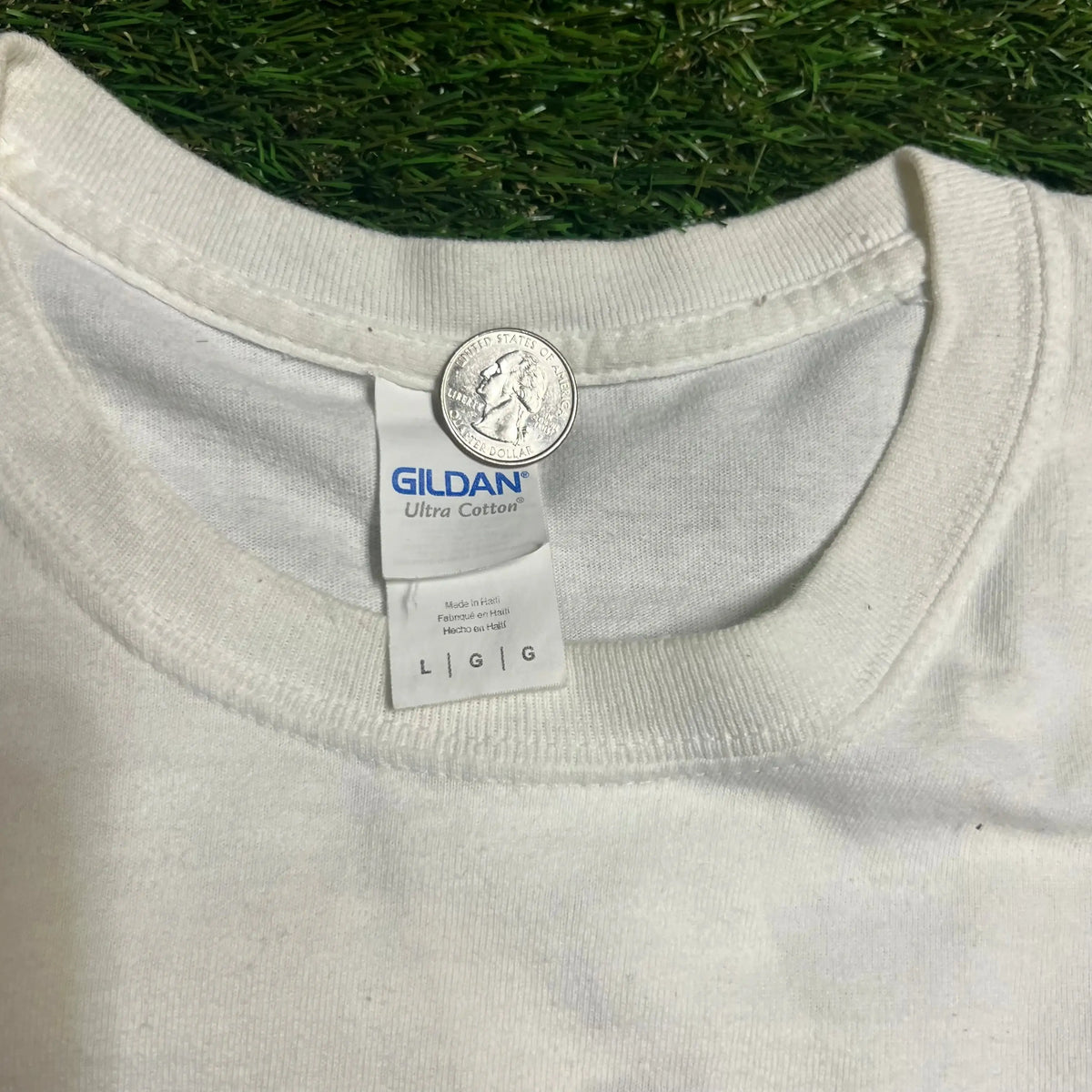 Marino Infantry Highline Ball White Tee Size Large USED v1982