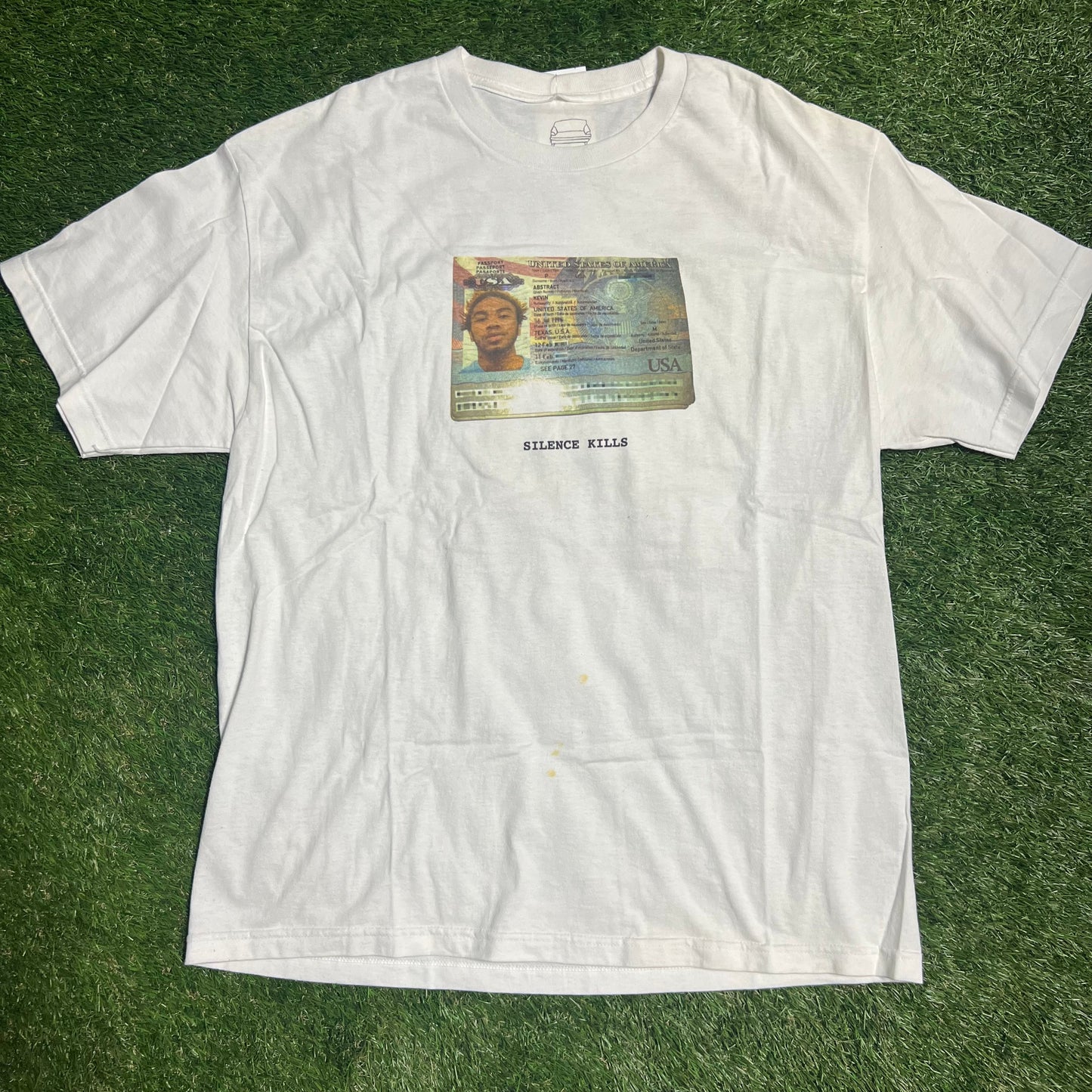 Brockhampton Silence Kills White Tee Size XL USED v1979