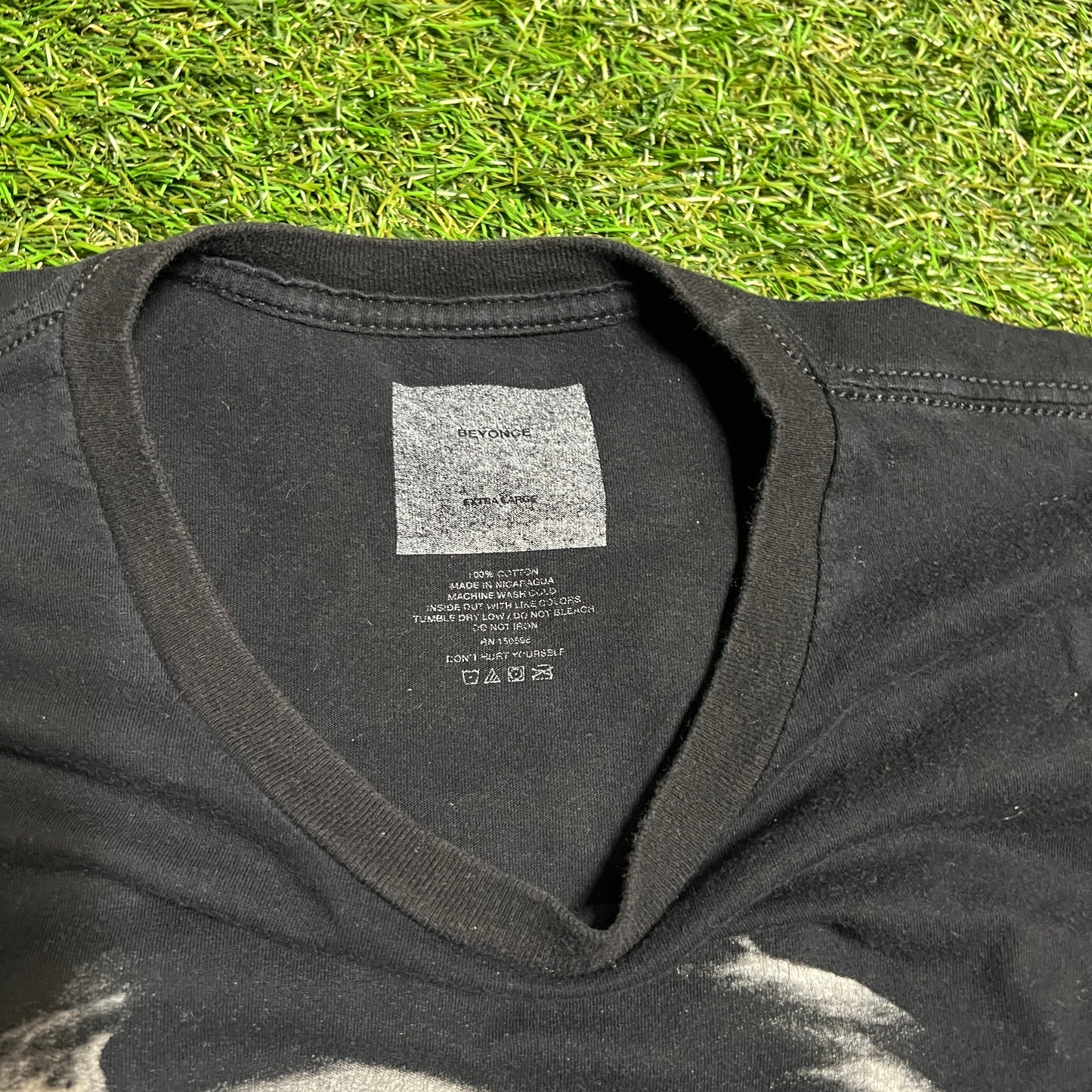 Beyonce Formation World Tour 2016 Black Tee Size XL USED v3405