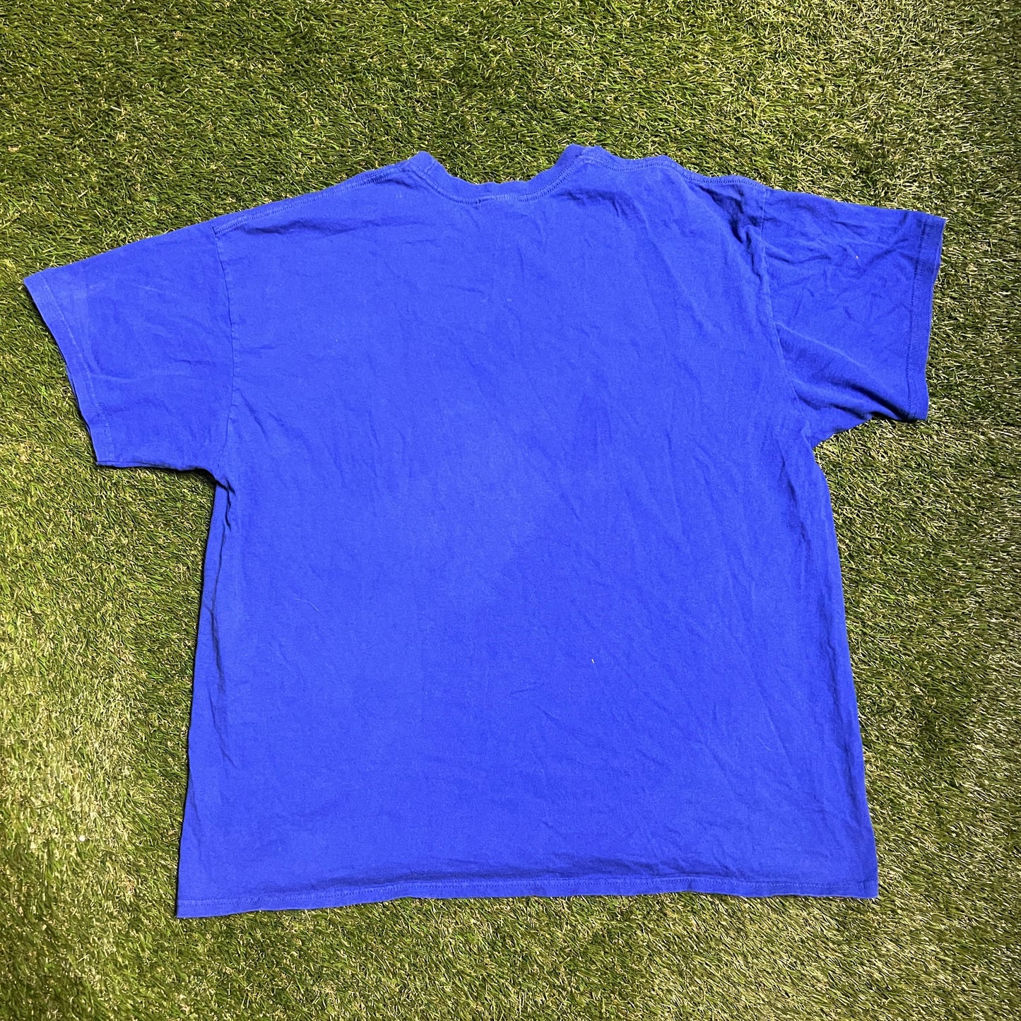 1990's Nike Center Logo Blue Tee Size XXL USED v12870