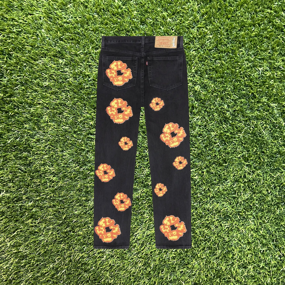 Denim Tears Off Set Black Jeans Size 32 x 32 NEW x9601