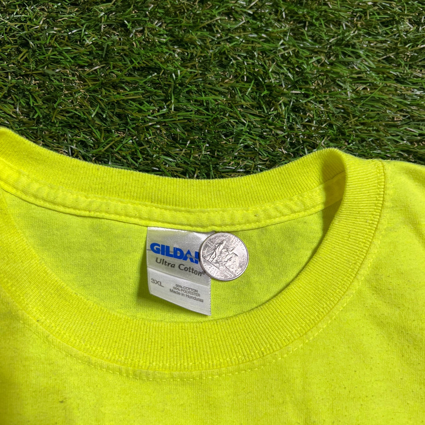 I Know Jack Schitt Tee Neon Yellow Size XXXL USED v12969