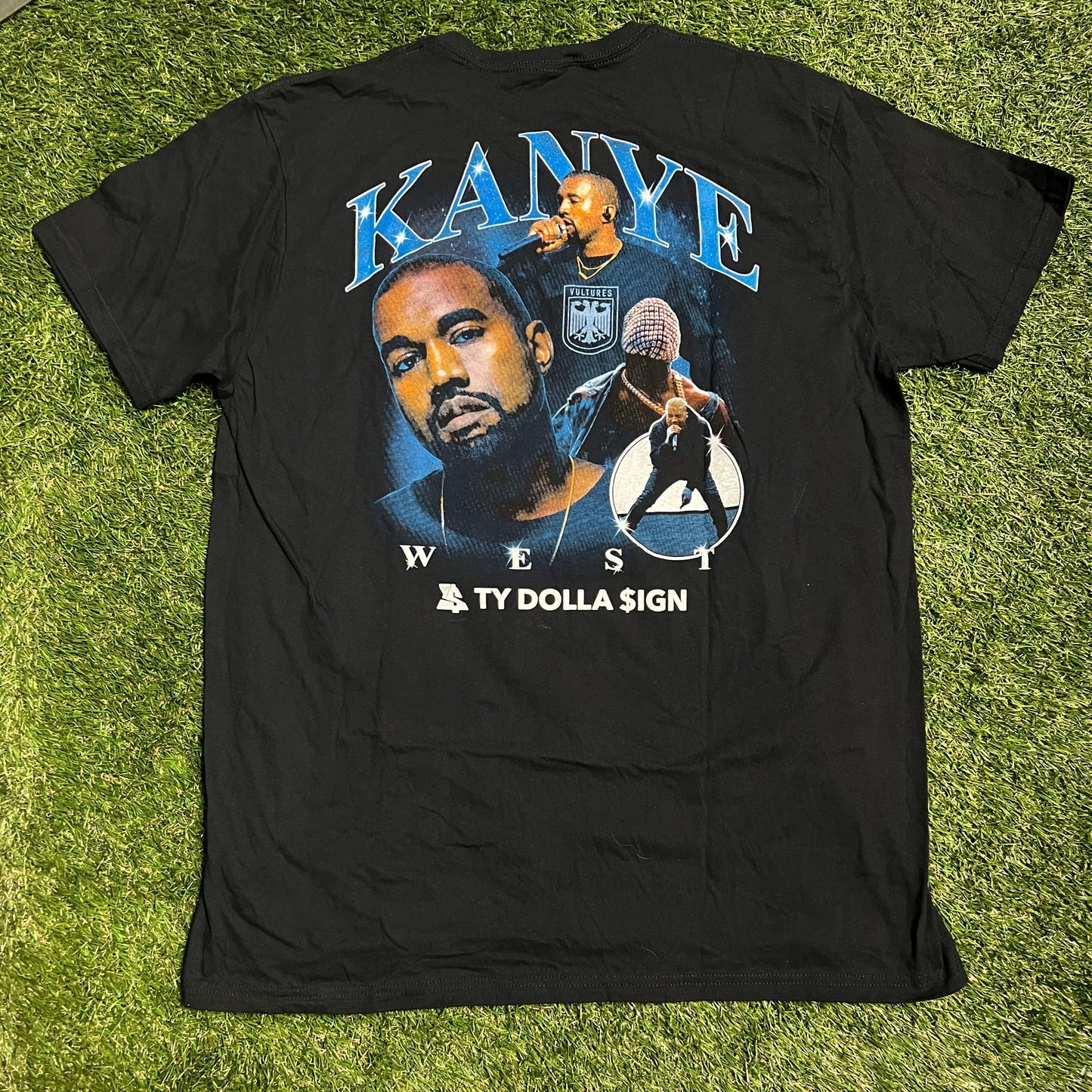 Kanye vultures bootleg rap style tee black Size XXL NEW x9777