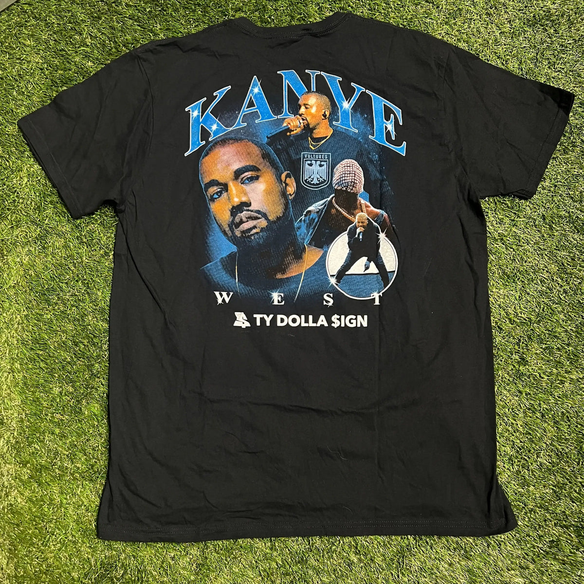 Kanye vultures bootleg rap style tee black Size XXL NEW x9777