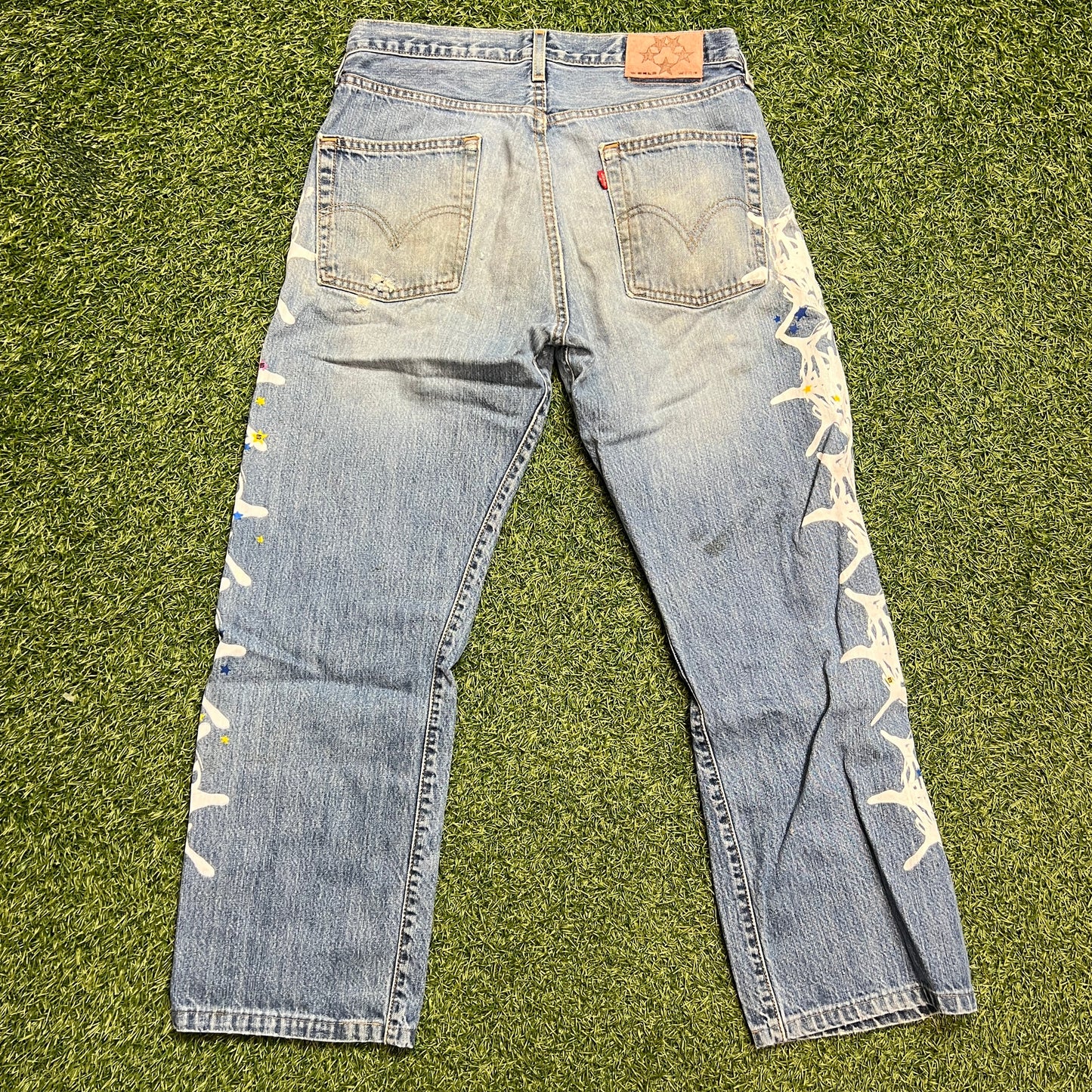 Sp5der web denim jeans Size 32 NEW x9780